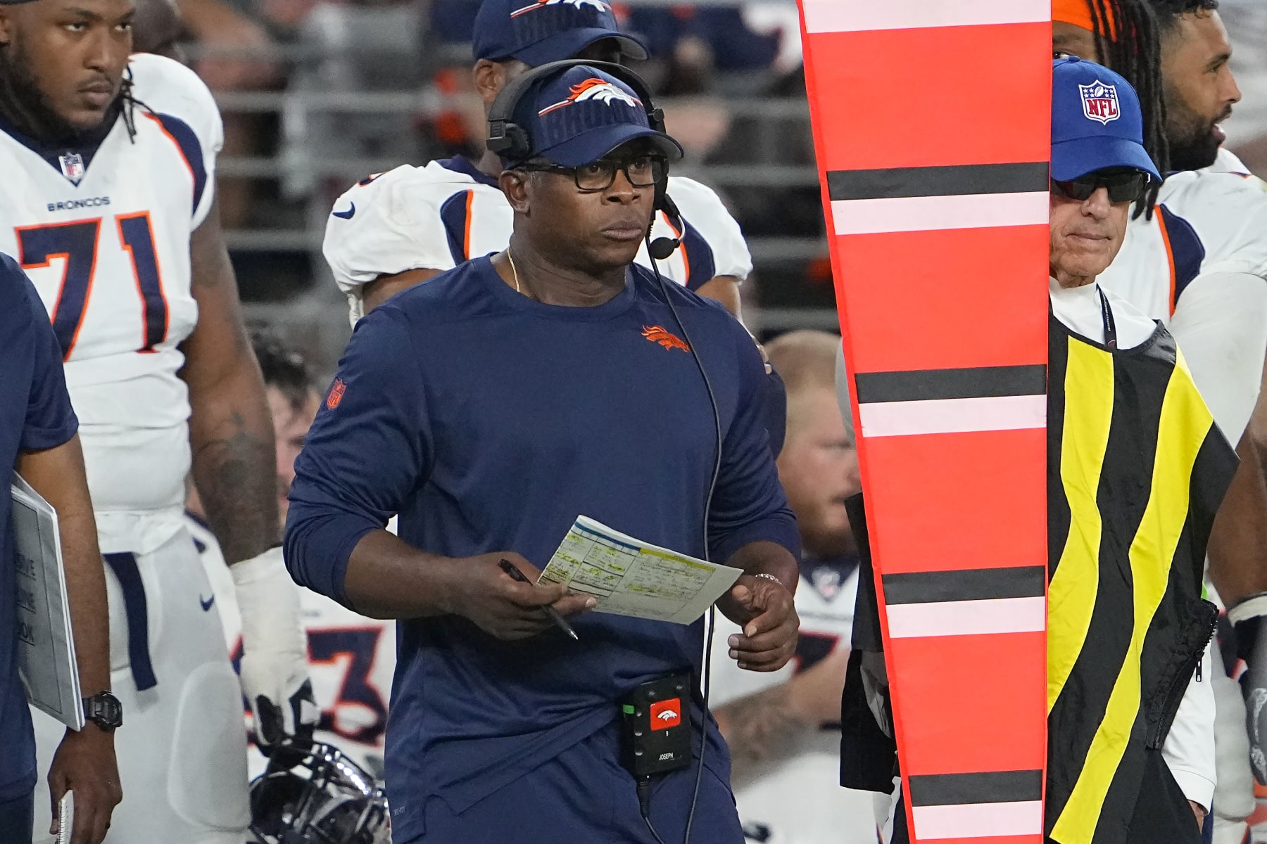 Broncos defensive coordinator Vance Joseph