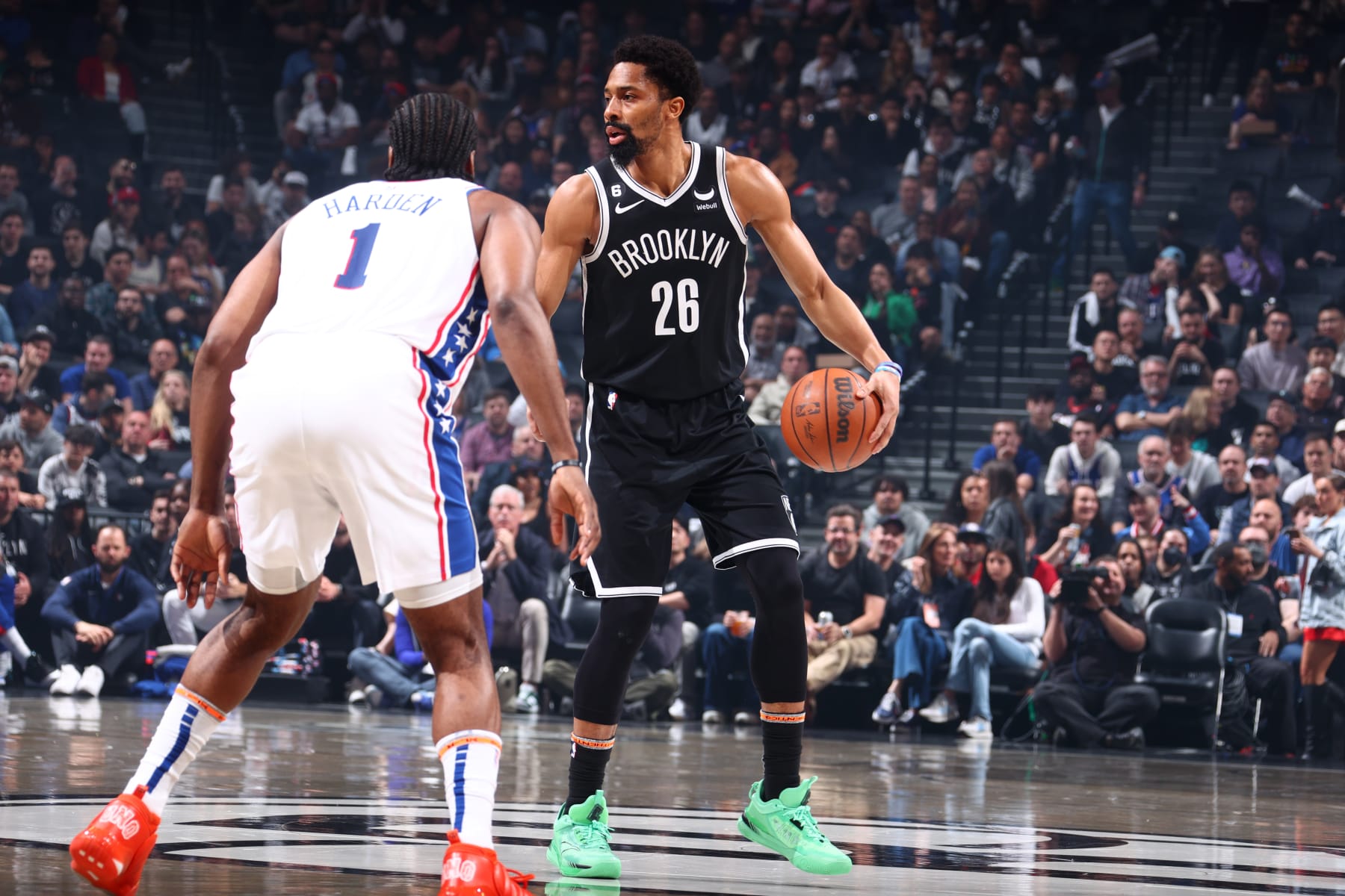 James Harden and Spencer Dinwiddie
