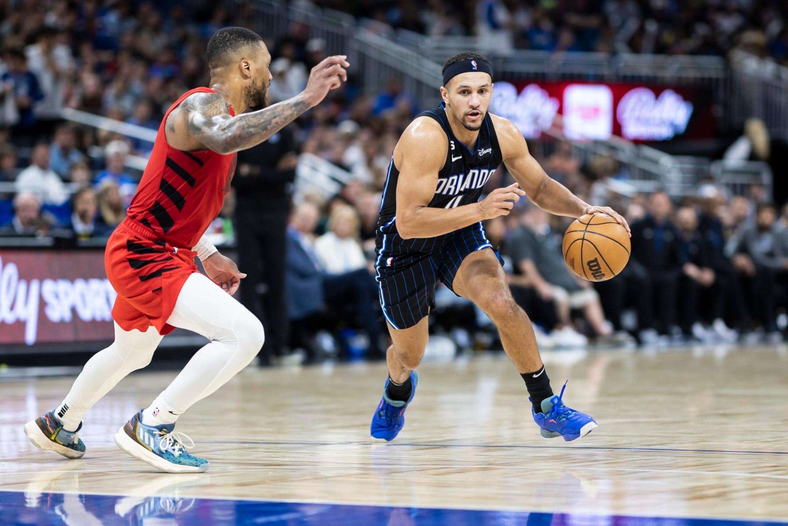 Damian Lillard and Jalen Suggs Damian Lillard and Jalen Suggs