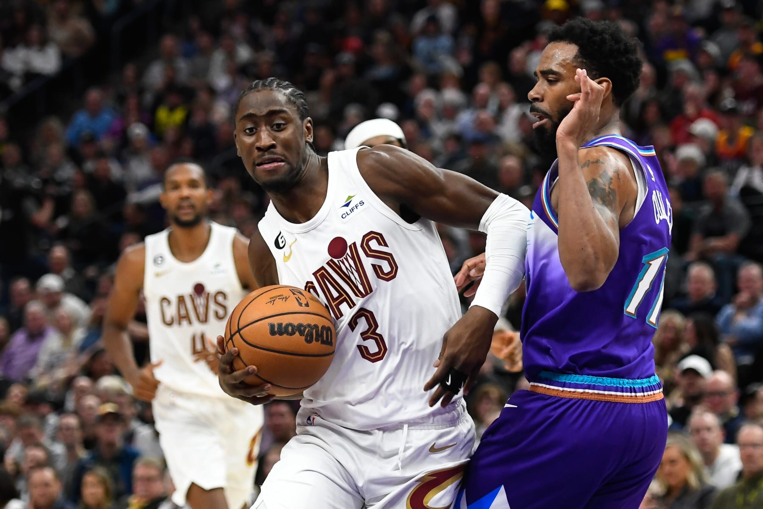Caris LeVert and Mike Conley Caris LeVert and Mike Conley