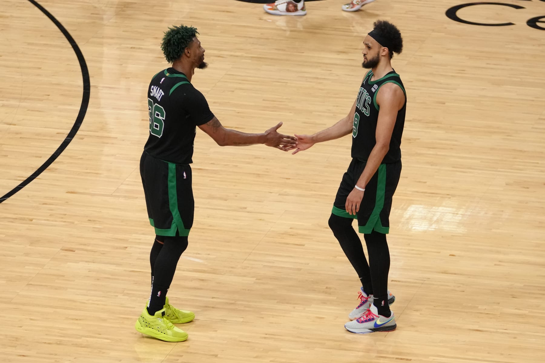 Marcus Smart and Derrick White