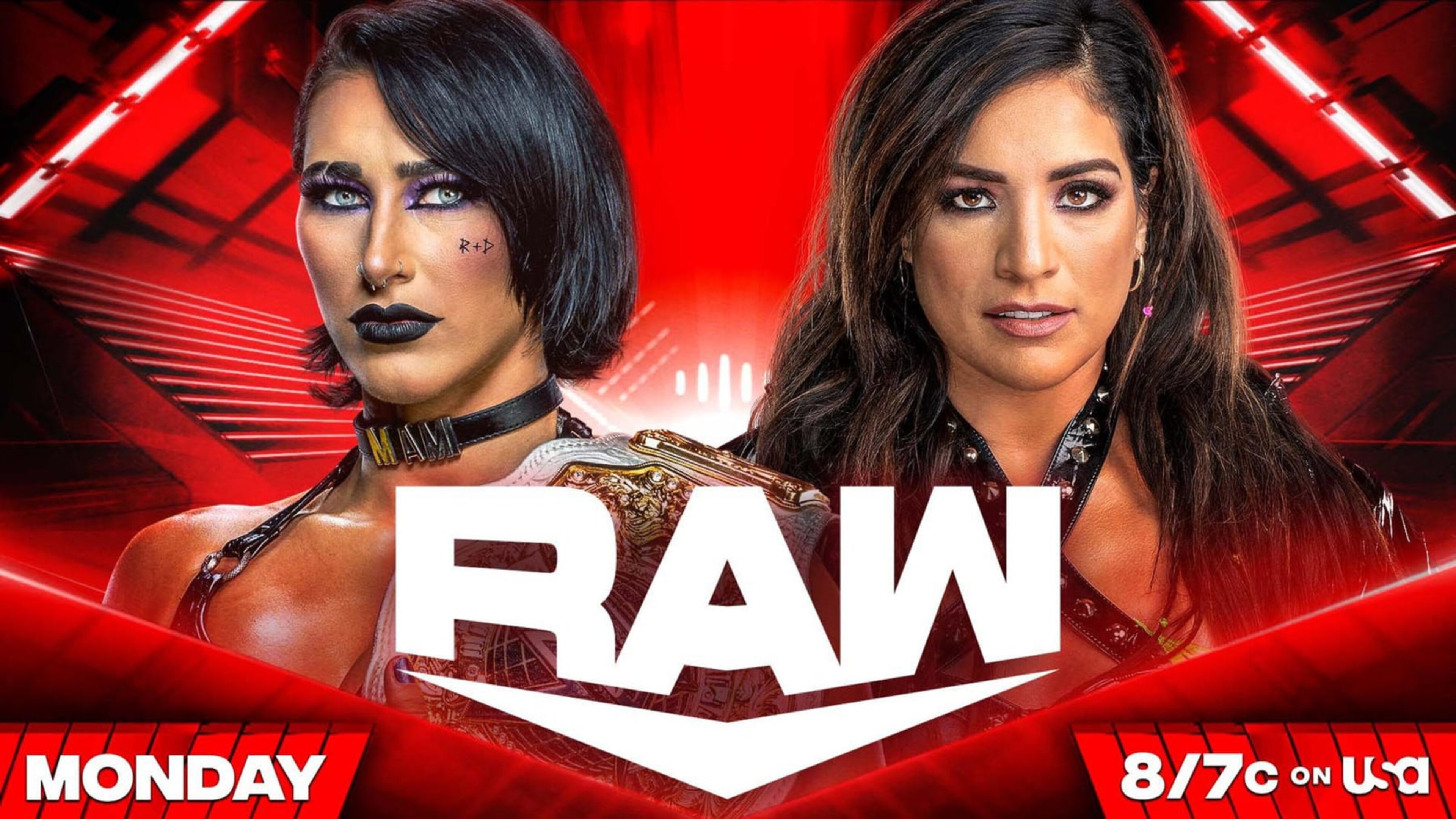 Rhea Ripley and Raquel Rodriguez.
