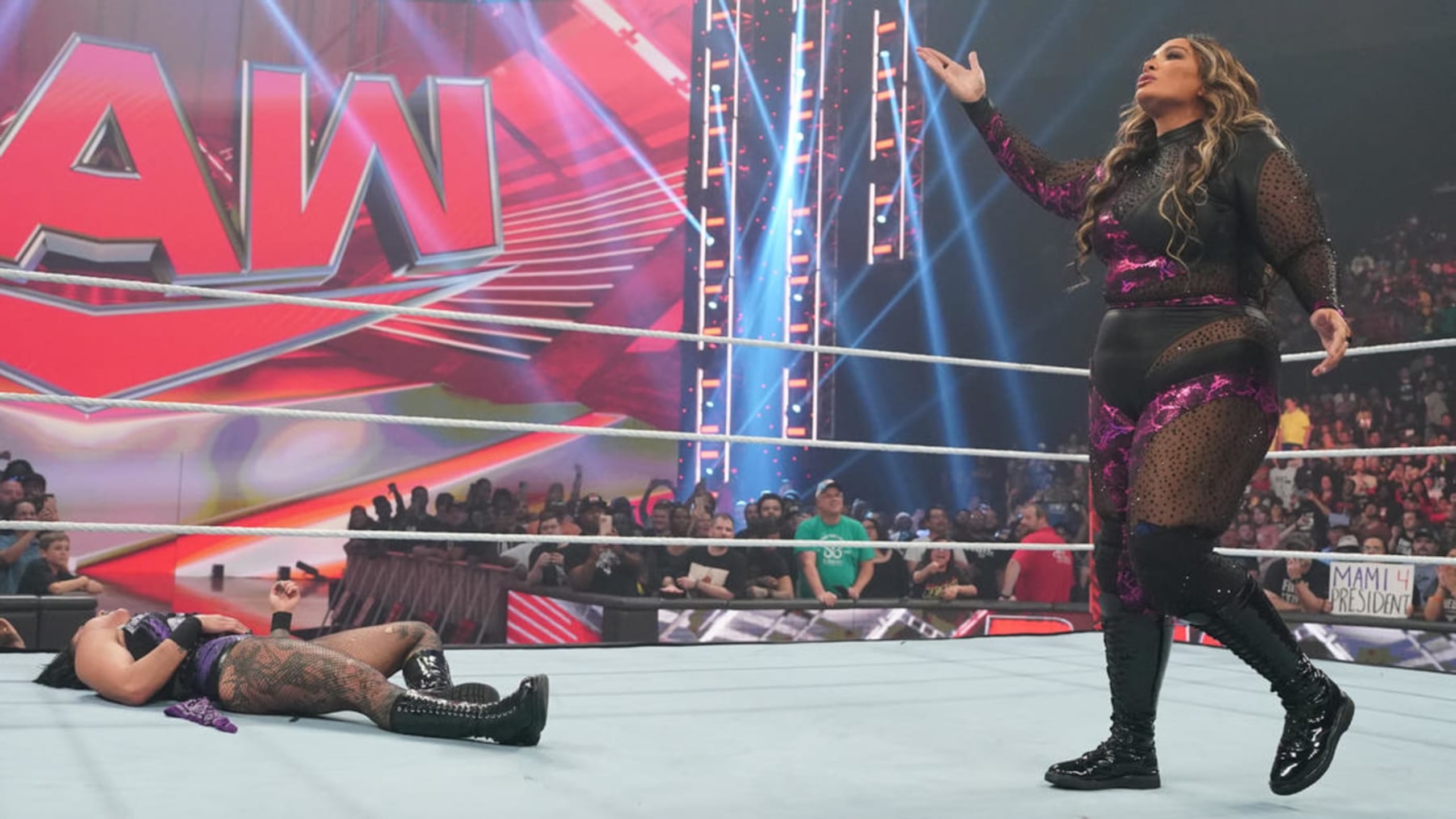 Nia Jax made an impact by costing Raquel Rodriguez her title shot before laying out Rhea Ripley.