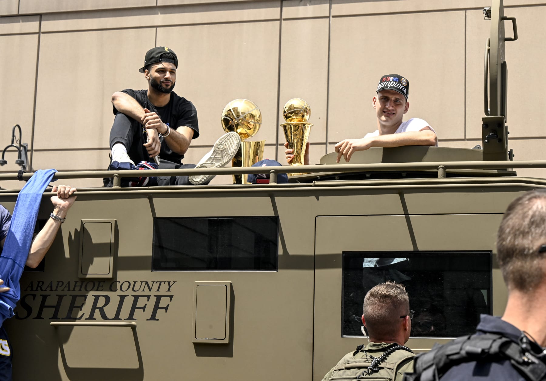 Jamal Murray and Nikola JokiÄ