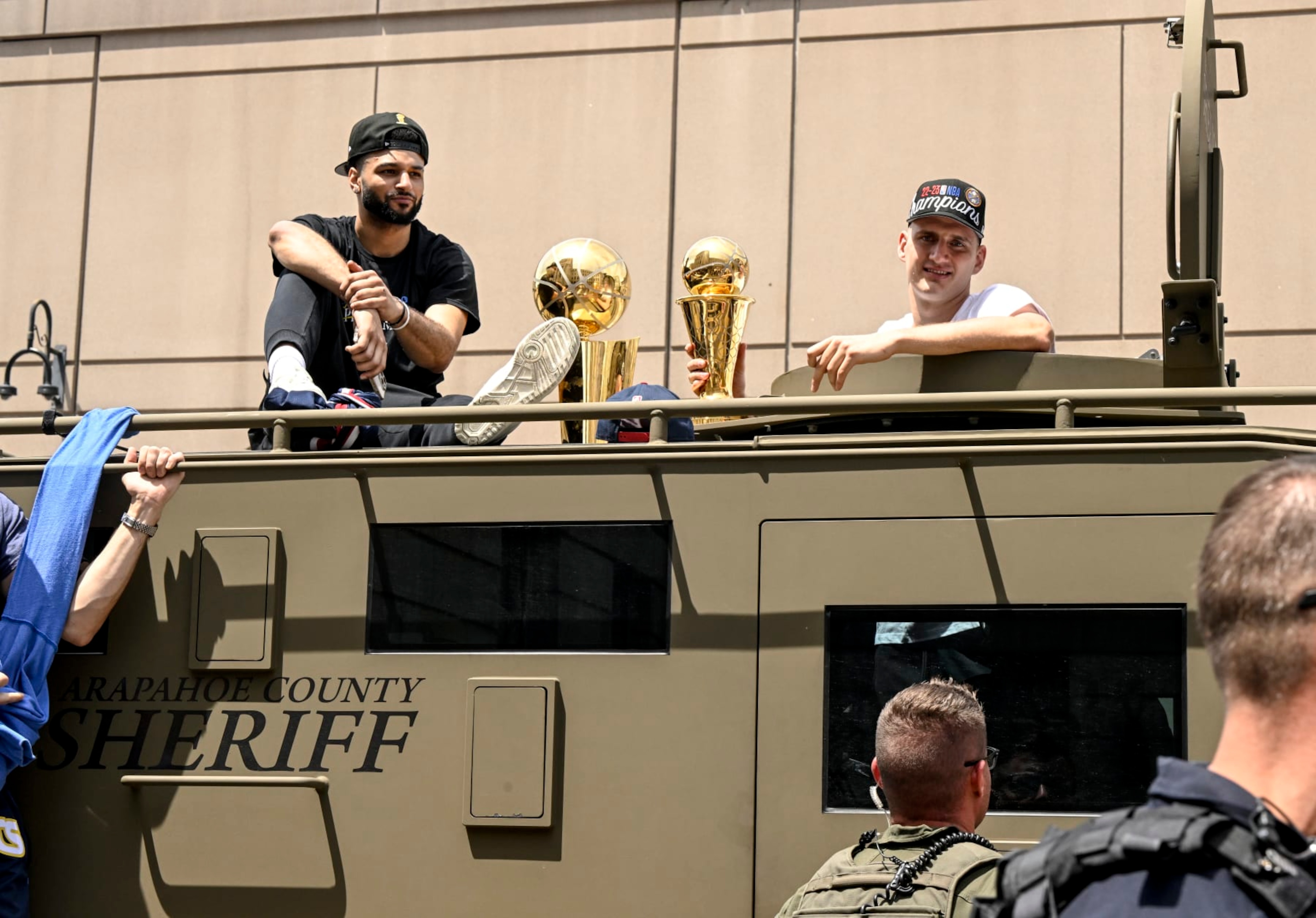 Jamal Murray and Nikola JokiÄ