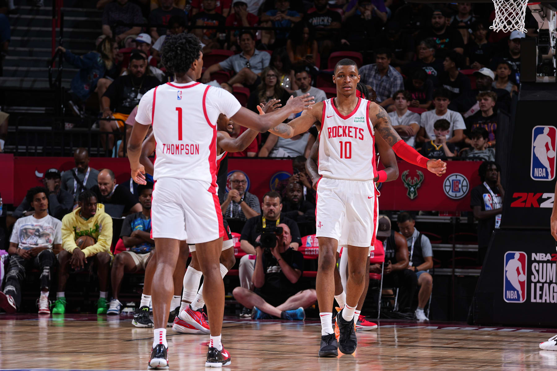 Amen Thompson and Jabari Smith Jr.