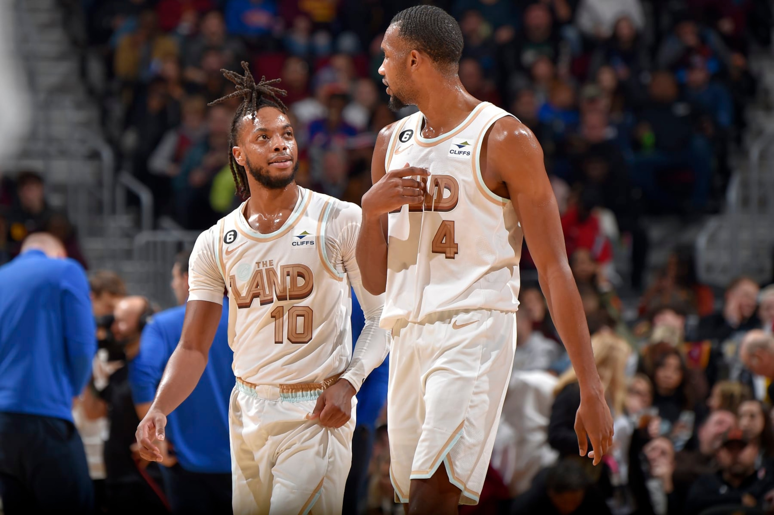 Darius Garland and Evan Mobley