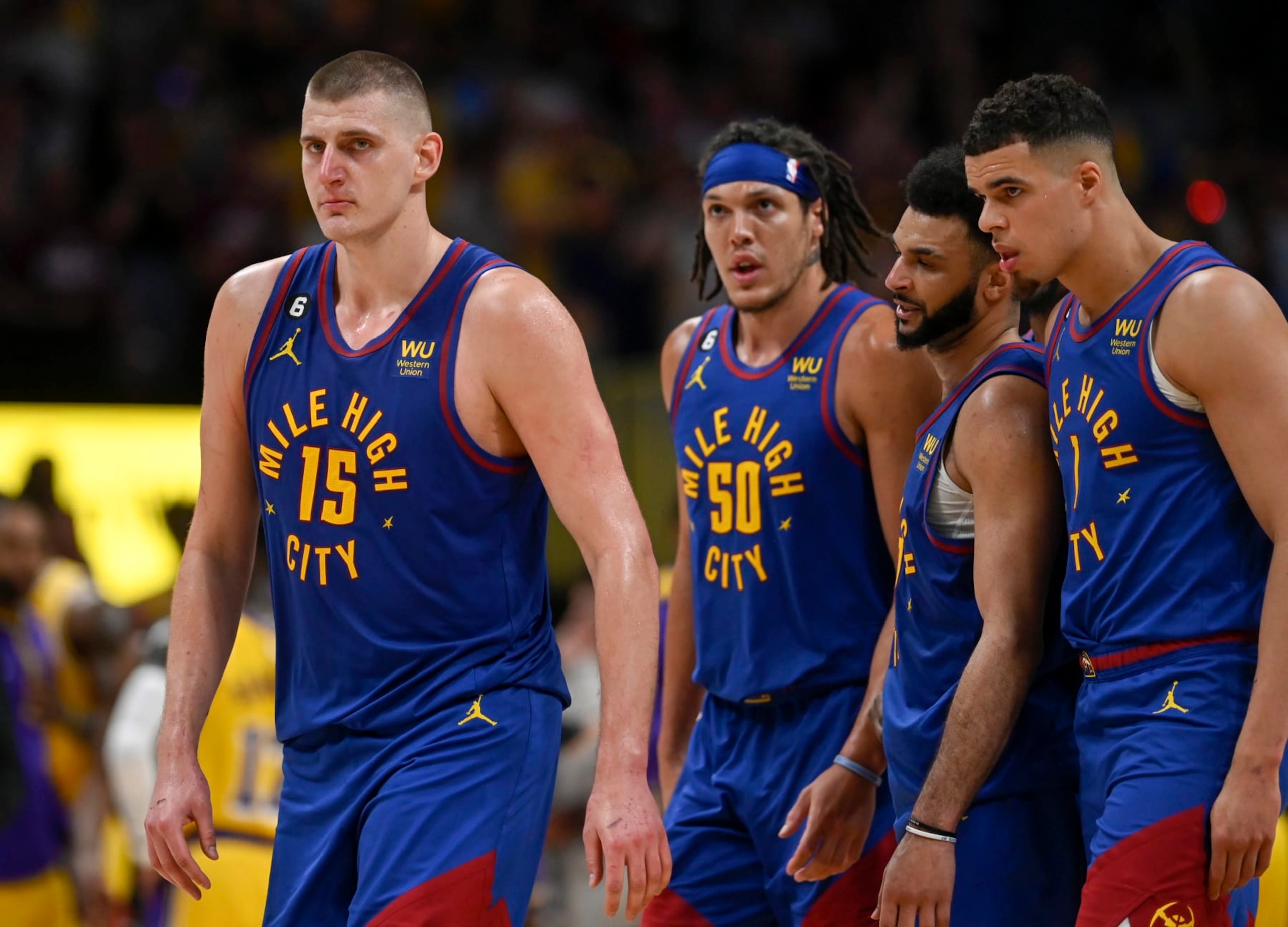Nikola JokiÄ, Aaron Gordon, Jamal Murray and Michael Porter Jr.