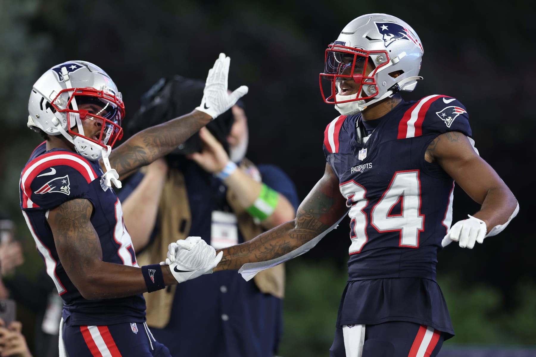 Demario Douglas and Kendrick Bourne