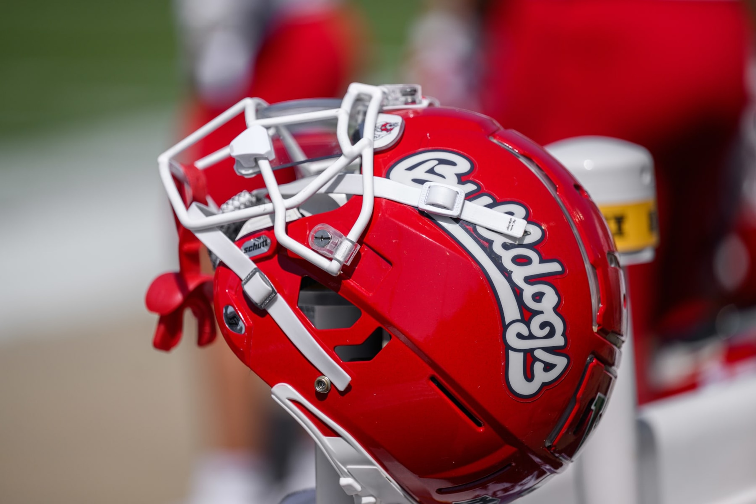 WEST LAFAYETTE, IN - SEPTEMBER 02: A Fresno State Bulldogs sits on the sidelines during the college football game between the Purdue Boilermakers and Fresno State Bulldogs on September 2, 2023, at Ross-Ade Stadium in West Lafayette, IN. (Photo by Zach Bolinger/Icon Sportswire via Getty Images) WEST LAFAYETTE, IN - SEPTEMBER 02: A Fresno State Bulldogs sits on the sidelines during the college football game between the Purdue Boilermakers and Fresno State Bulldogs on September 2, 2023, at Ross-Ade Stadium in West Lafayette, IN. (Photo by Zach Bolinger/Icon Sportswire via Getty Images)