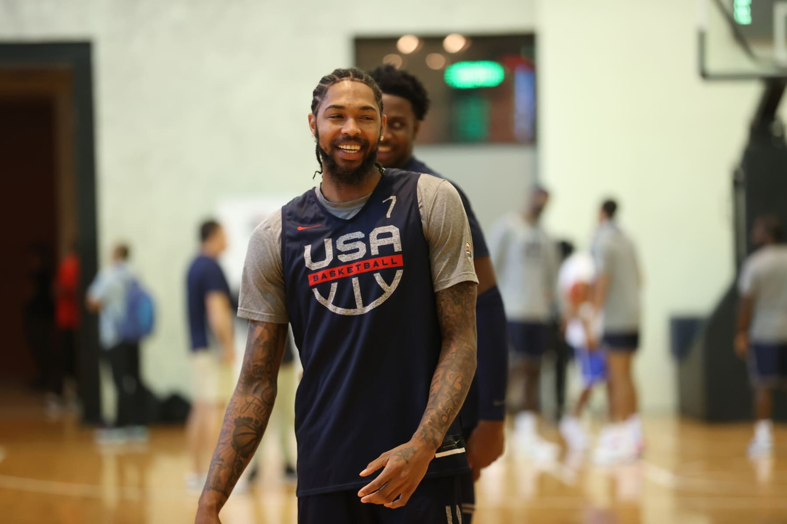 MANILA, PHILIPPINES - AUGUST 31: Brandon Ingram of the USA Men's Senior National Team during practice on August 31, 2023 at Kerry Arena in Manila, Philippines. NOTE TO USER: User expressly acknowledges and agrees that, by downloading and/or using this photograph, user is consenting to the terms and conditions of the Getty Images License Agreement. Mandatory Copyright Notice: Copyright 2023 NBAE (Photo by Stephen Gosling/NBAE via Getty Images)