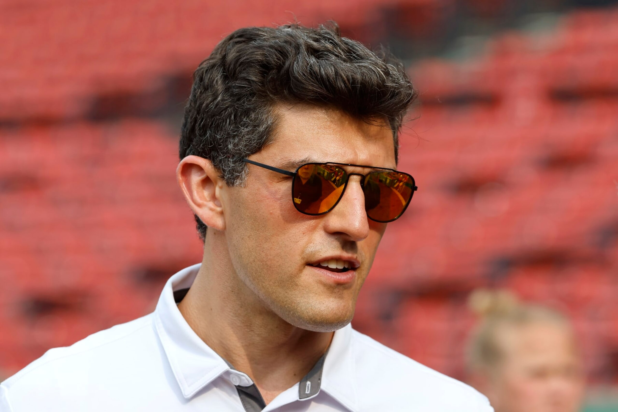 Chief Baseball Officer of the Boston Red Sox Chaim Bloom before a baseball game between the Boston Red Sox and the New York Yankees Friday, June 16, 2023, at Fenway Park in Boston. (AP Photo/Winslow Townson)