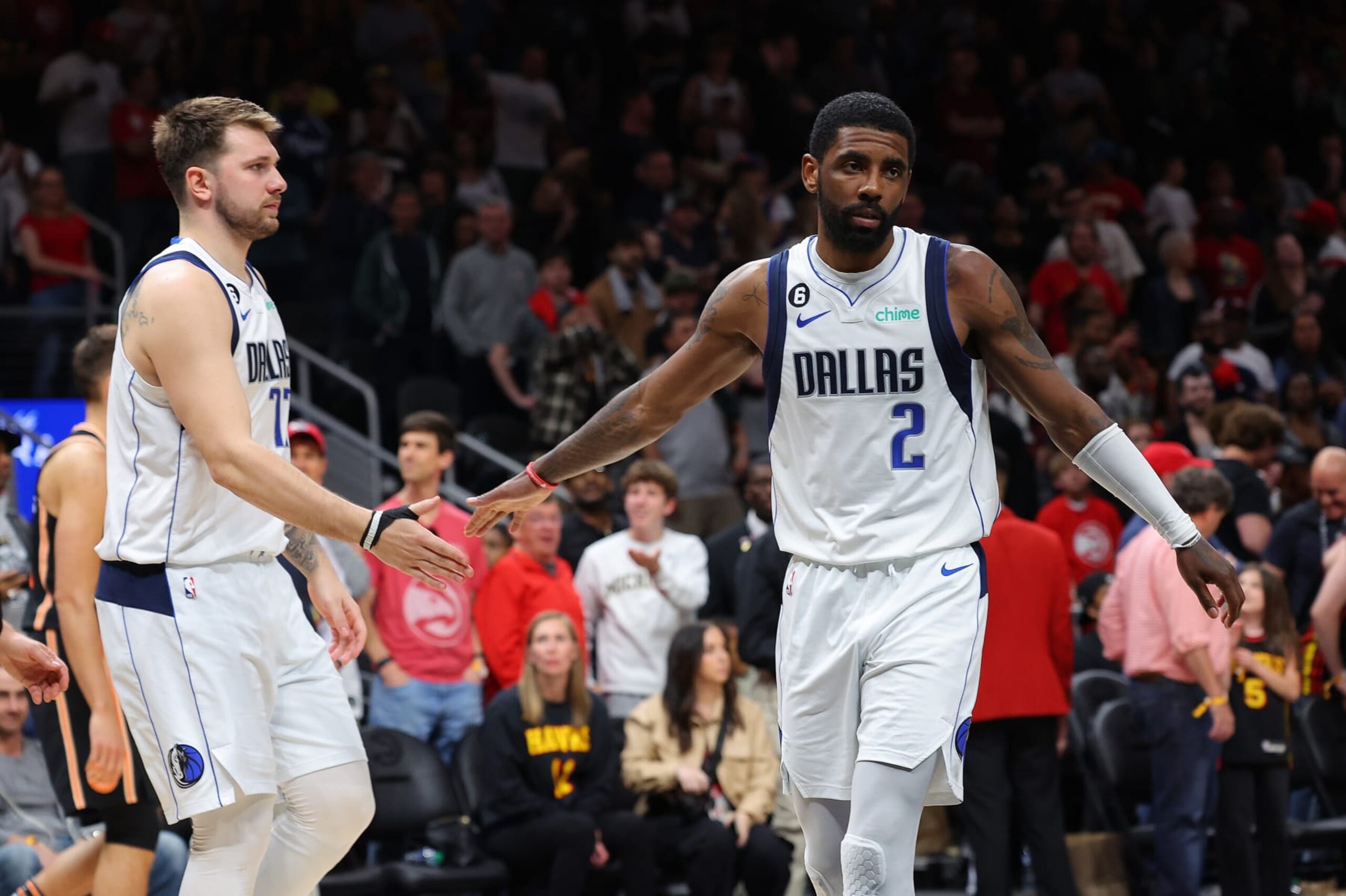 Luka DonÄiÄ and Kyrie Irving