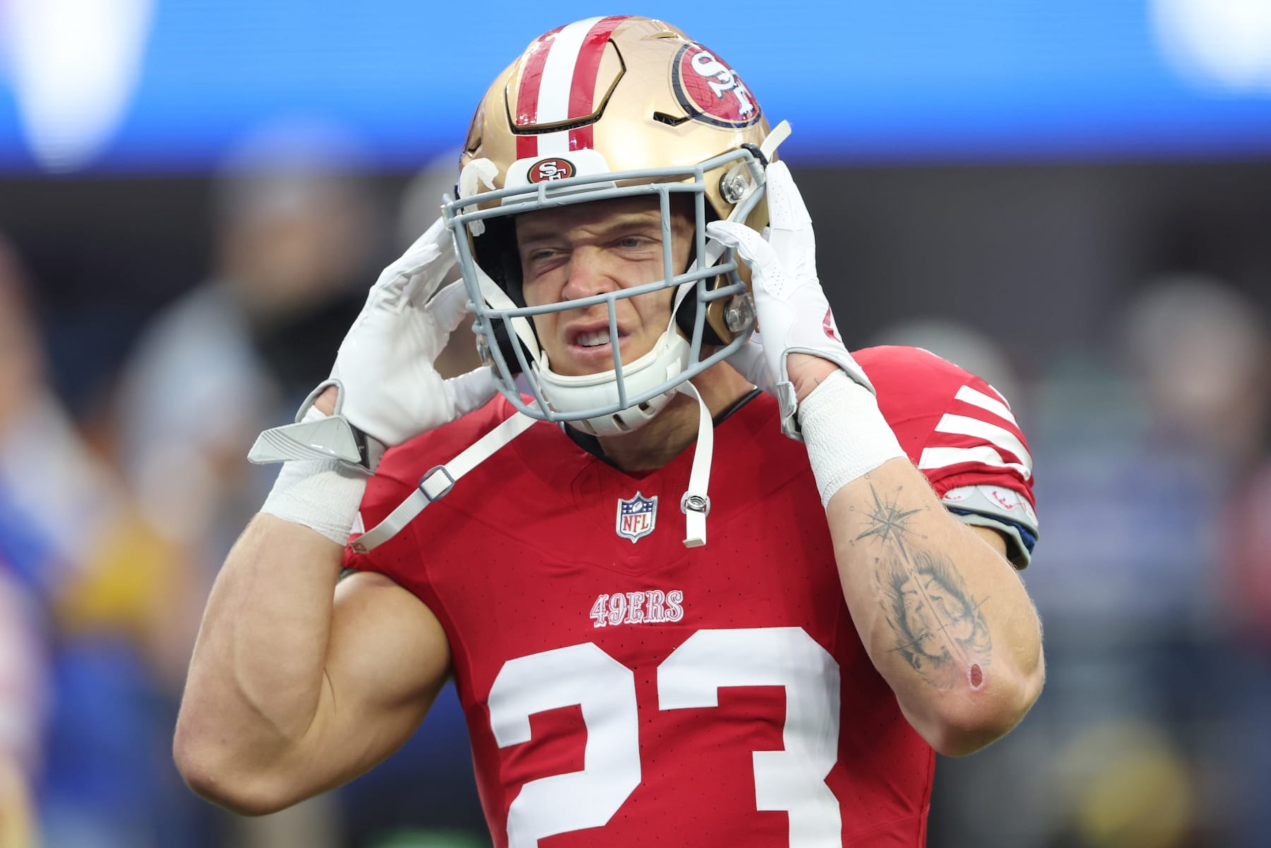 49ers running back Christian McCaffrey