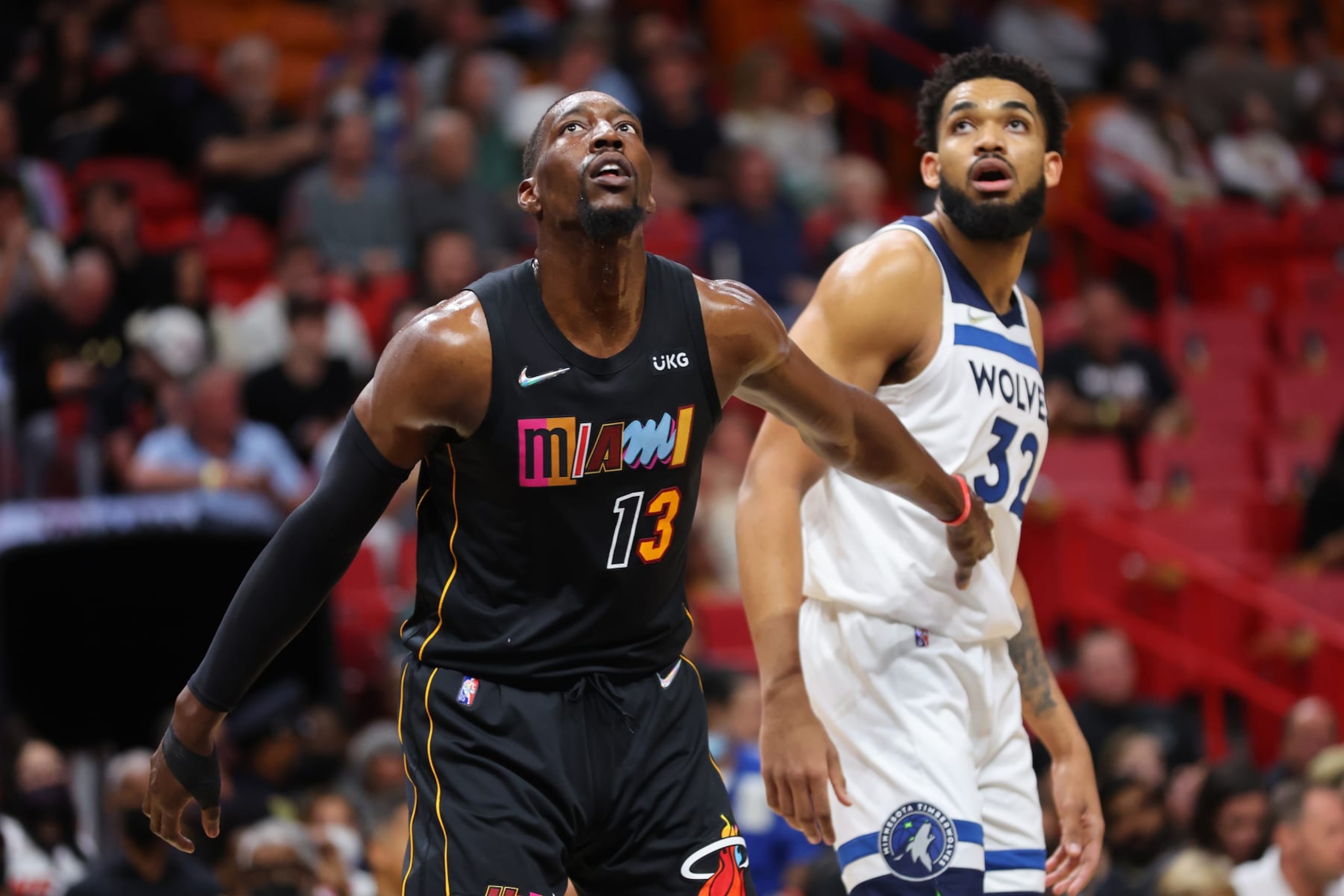 Bam Adebayo and Karl-Anthony Towns Bam Adebayo and Karl-Anthony Towns
