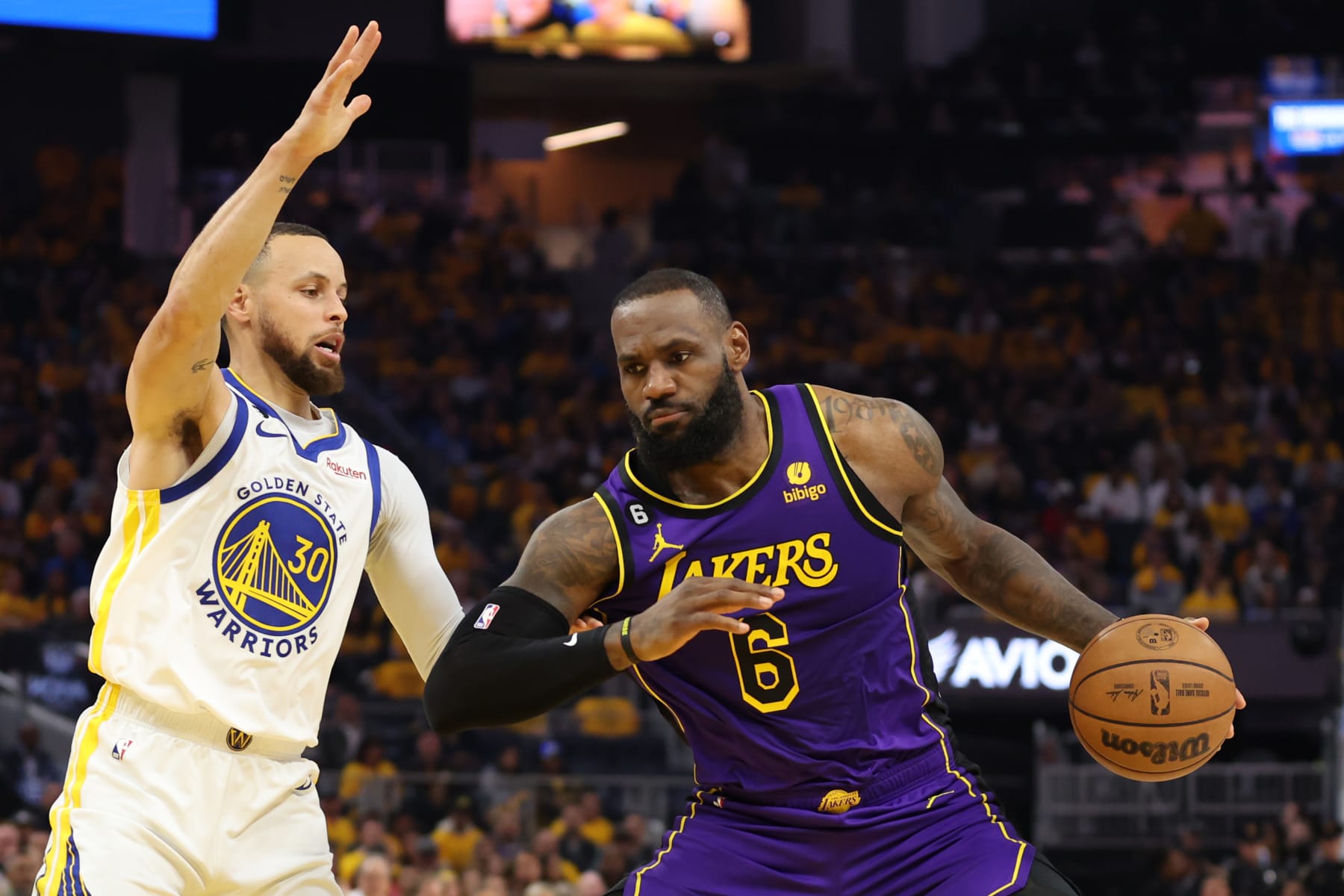 Stephen Curry and LeBron James