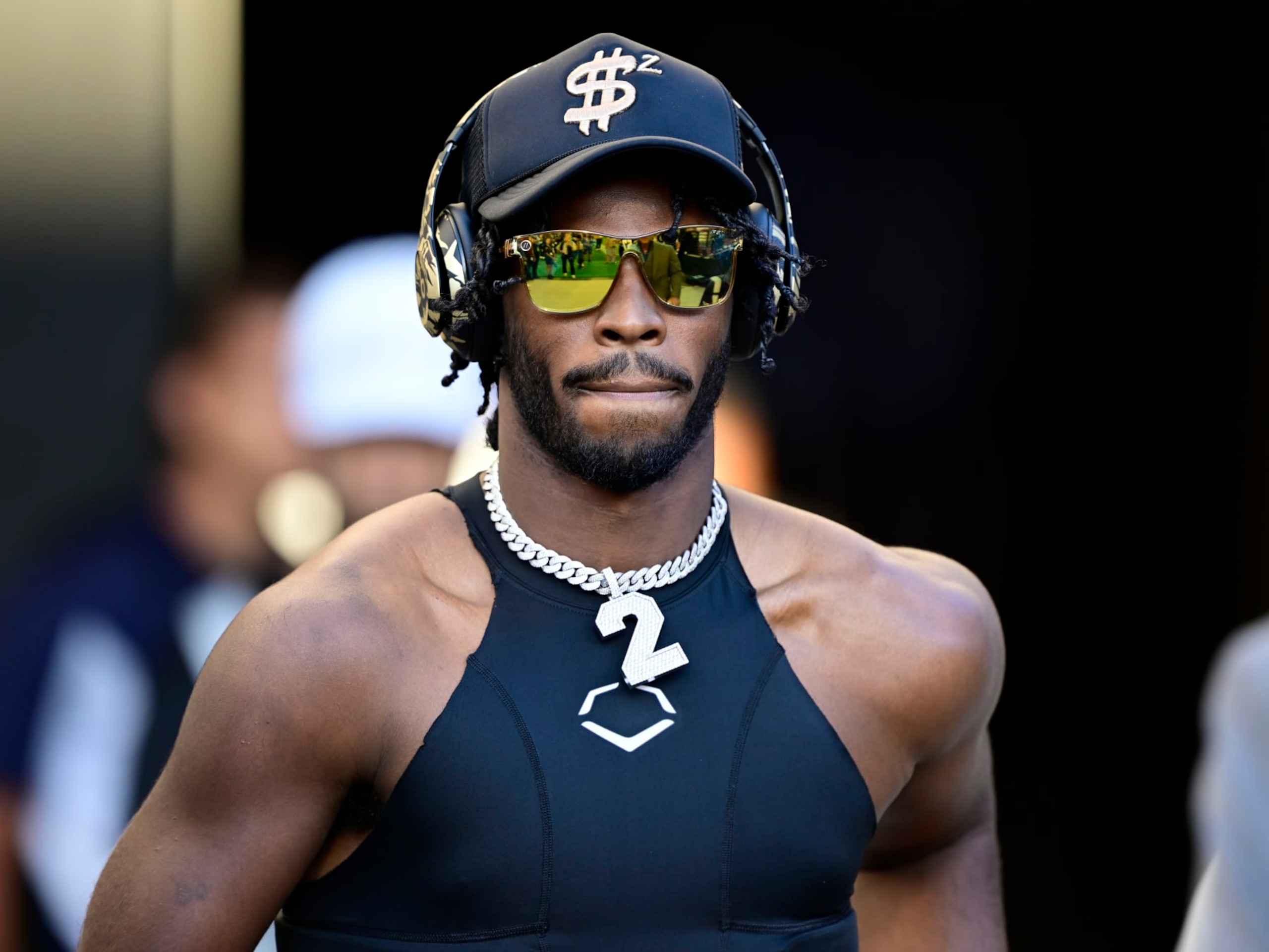 BOULDER, CO - SEPTEMBER 16: Colorado Buffaloes quarterback Shedeur Sanders (2) takes the field to warm up before the Rocky Mountain Showdown at Folsom Field September 16, 2023. (Photo by Andy Cross/MediaNews Group/The Denver Post via Getty Images) BOULDER, CO - SEPTEMBER 16: Colorado Buffaloes quarterback Shedeur Sanders (2) takes the field to warm up before the Rocky Mountain Showdown at Folsom Field September 16, 2023. (Photo by Andy Cross/MediaNews Group/The Denver Post via Getty Images)