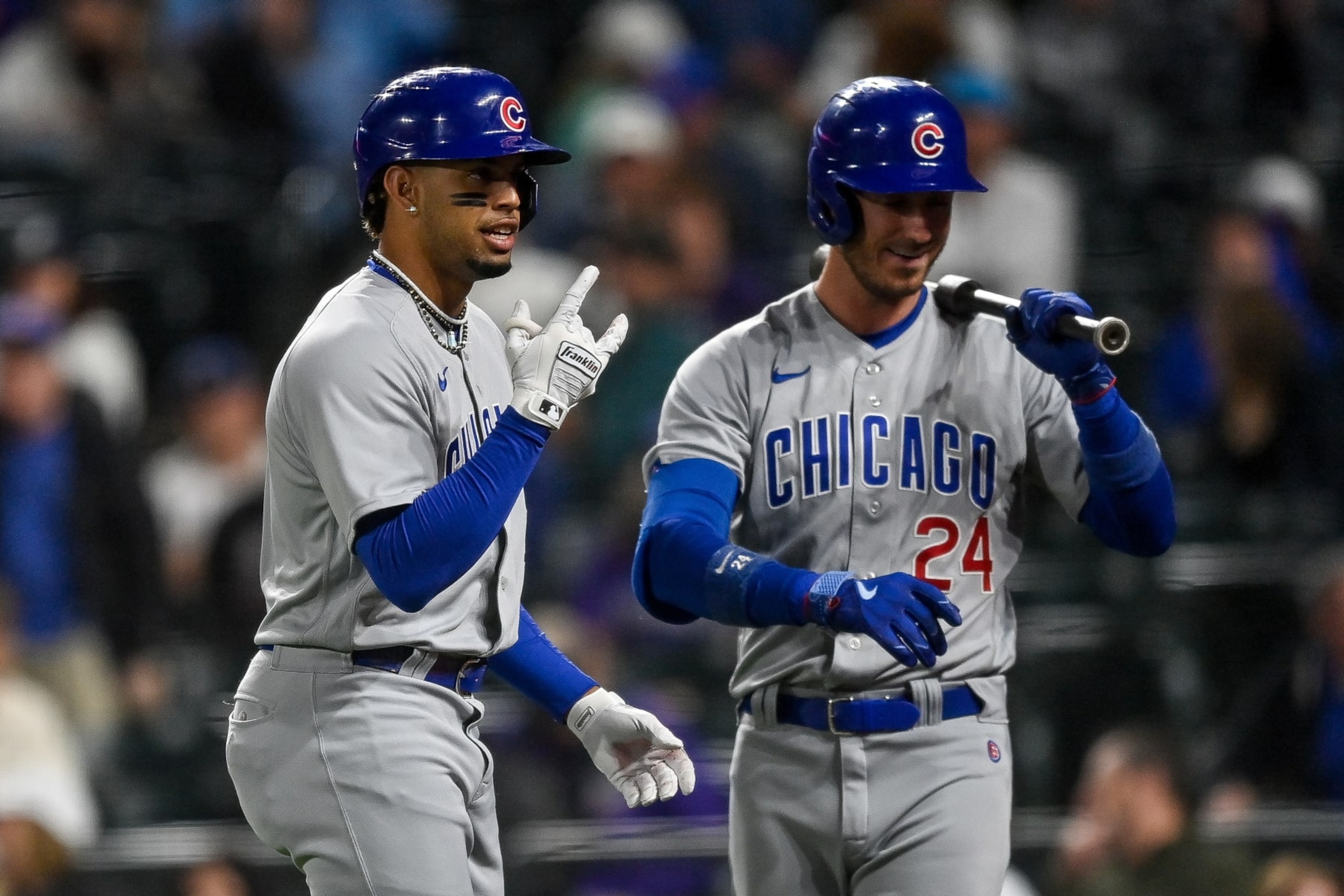 Christopher Morel (L) and Cody Bellinger (R)