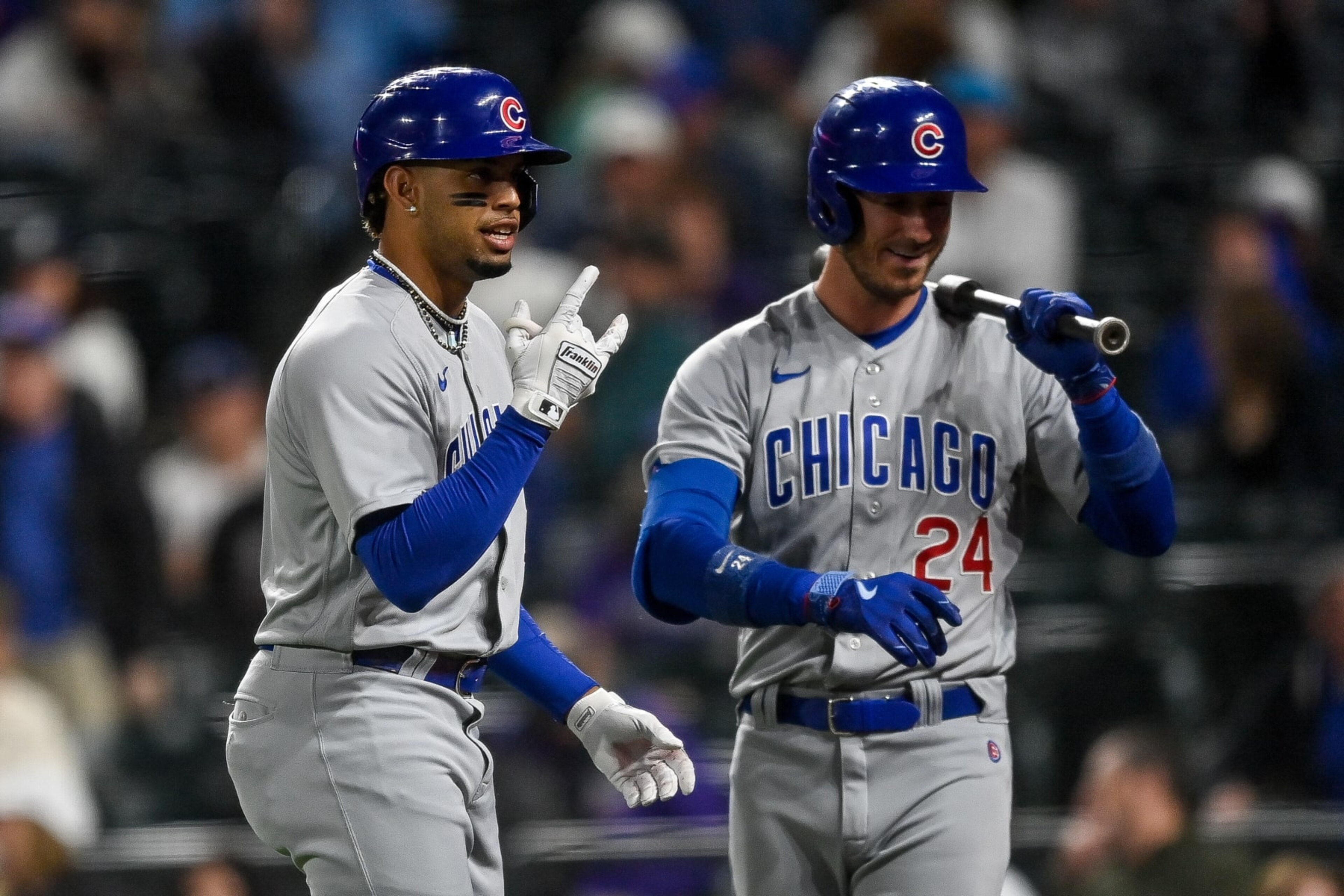 Christopher Morel (L) and Cody Bellinger (R)