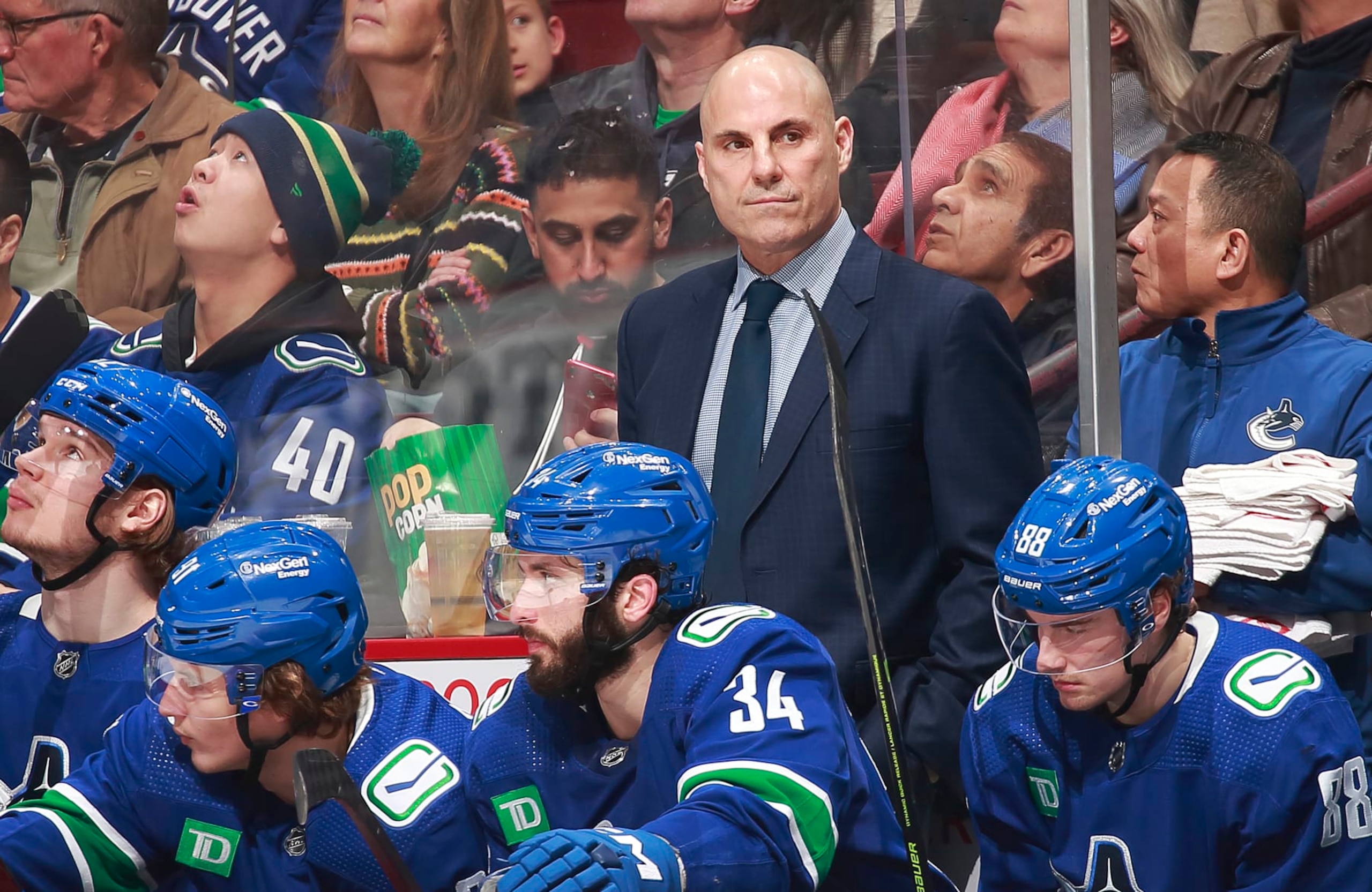 Head coach Rick Tocchet 