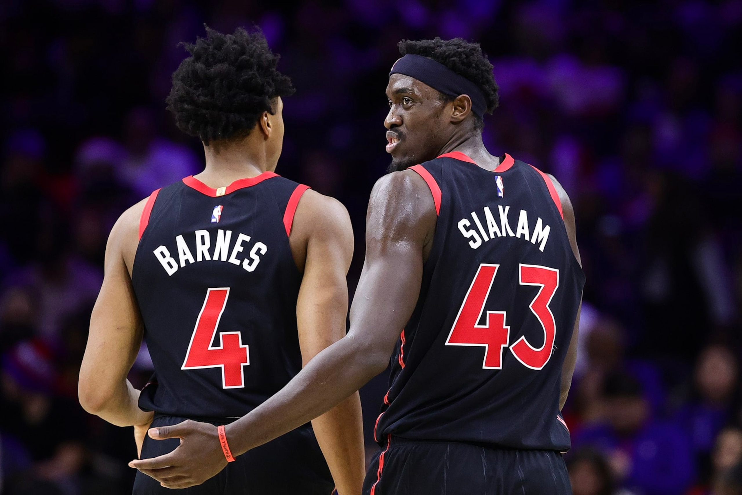 Scottie Barnes and Pascal Siakam