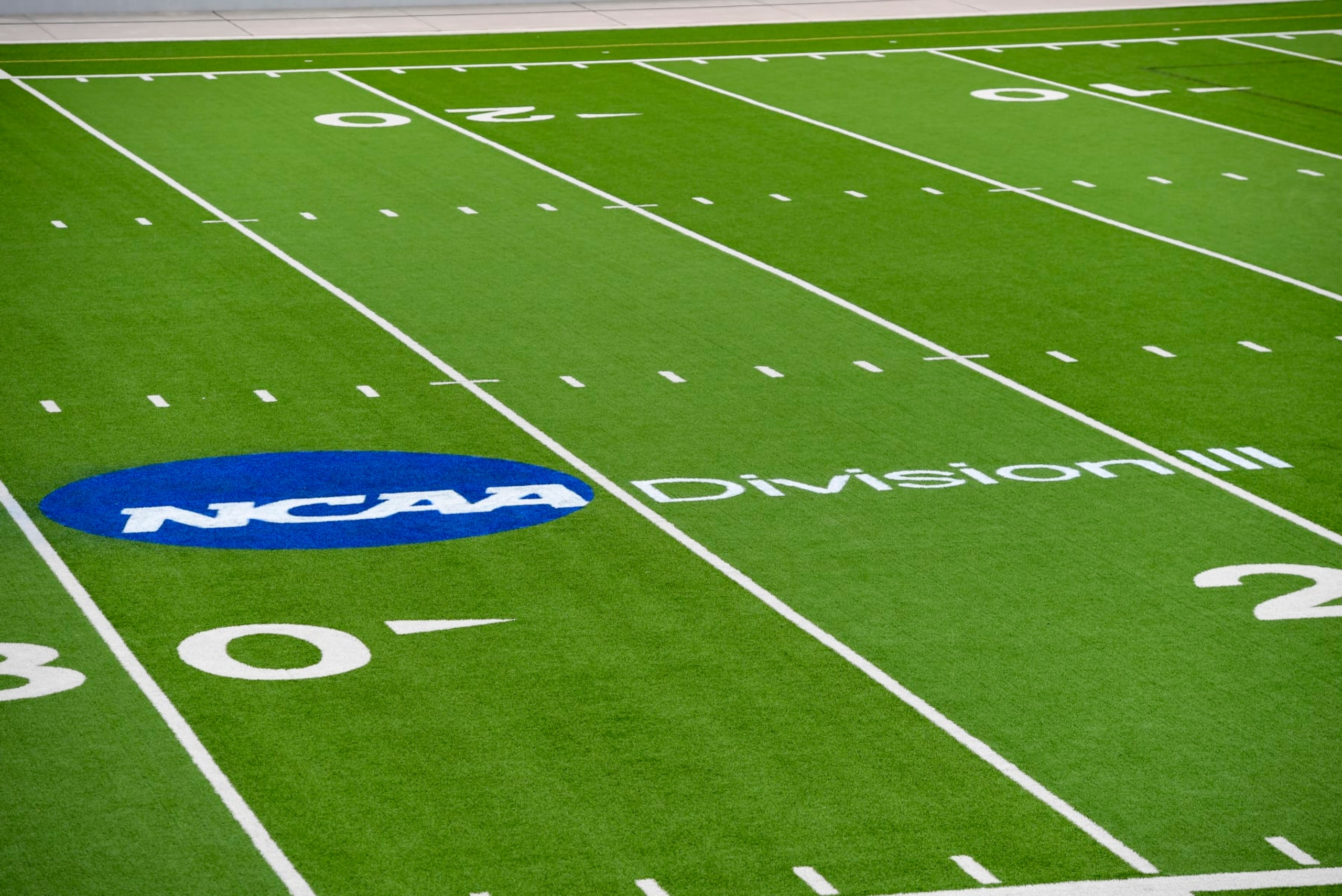 SHENANDOAH, TX - DECEMBER 14: The Division III Men's Football Championship between the Mary Hardin-Baylor Cru and the Mountain Union Purple Raiders is held at Woodforest Stadium on December 14, 2018 in Shenandoah, Texas. UMHB defeated Mount Union 24-16 to win the national title. (Photo by Justin Tafoya/NCAA Photos via Getty Images) SHENANDOAH, TX - DECEMBER 14: The Division III Men's Football Championship between the Mary Hardin-Baylor Cru and the Mountain Union Purple Raiders is held at Woodforest Stadium on December 14, 2018 in Shenandoah, Texas. UMHB defeated Mount Union 24-16 to win the national title. (Photo by Justin Tafoya/NCAA Photos via Getty Images)