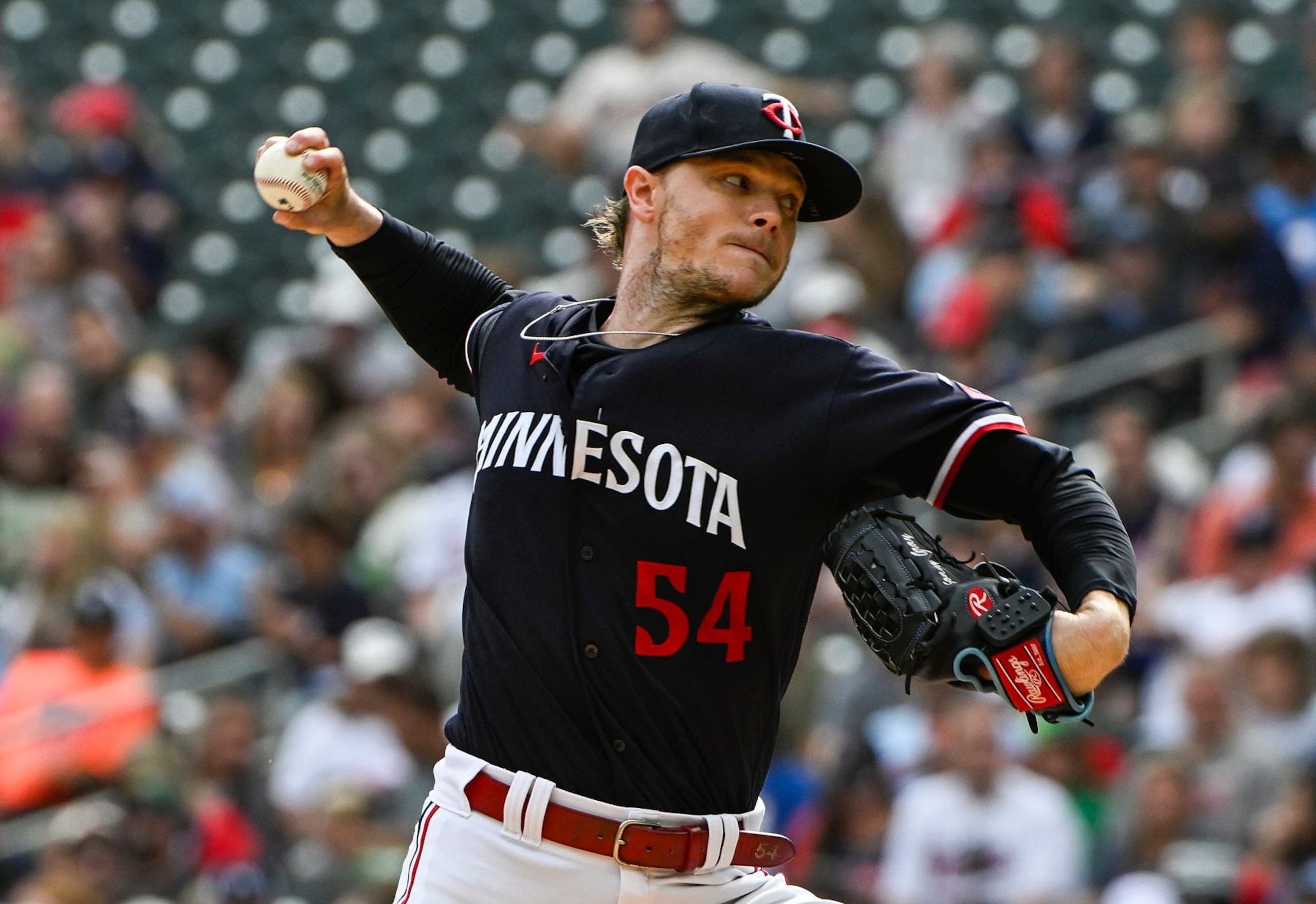 MINNEAPOLIS, MINNESOTA - SEPTEMBER 23: Sonny Gray #54 of the Minnesota Twins pitches in the first inning against the Los Angeles Angels at Target Field on September 23, 2023 in Minneapolis, Minnesota. (Photo by Stephen Maturen/Getty Images) MINNEAPOLIS, MINNESOTA - SEPTEMBER 23: Sonny Gray #54 of the Minnesota Twins pitches in the first inning against the Los Angeles Angels at Target Field on September 23, 2023 in Minneapolis, Minnesota. (Photo by Stephen Maturen/Getty Images)