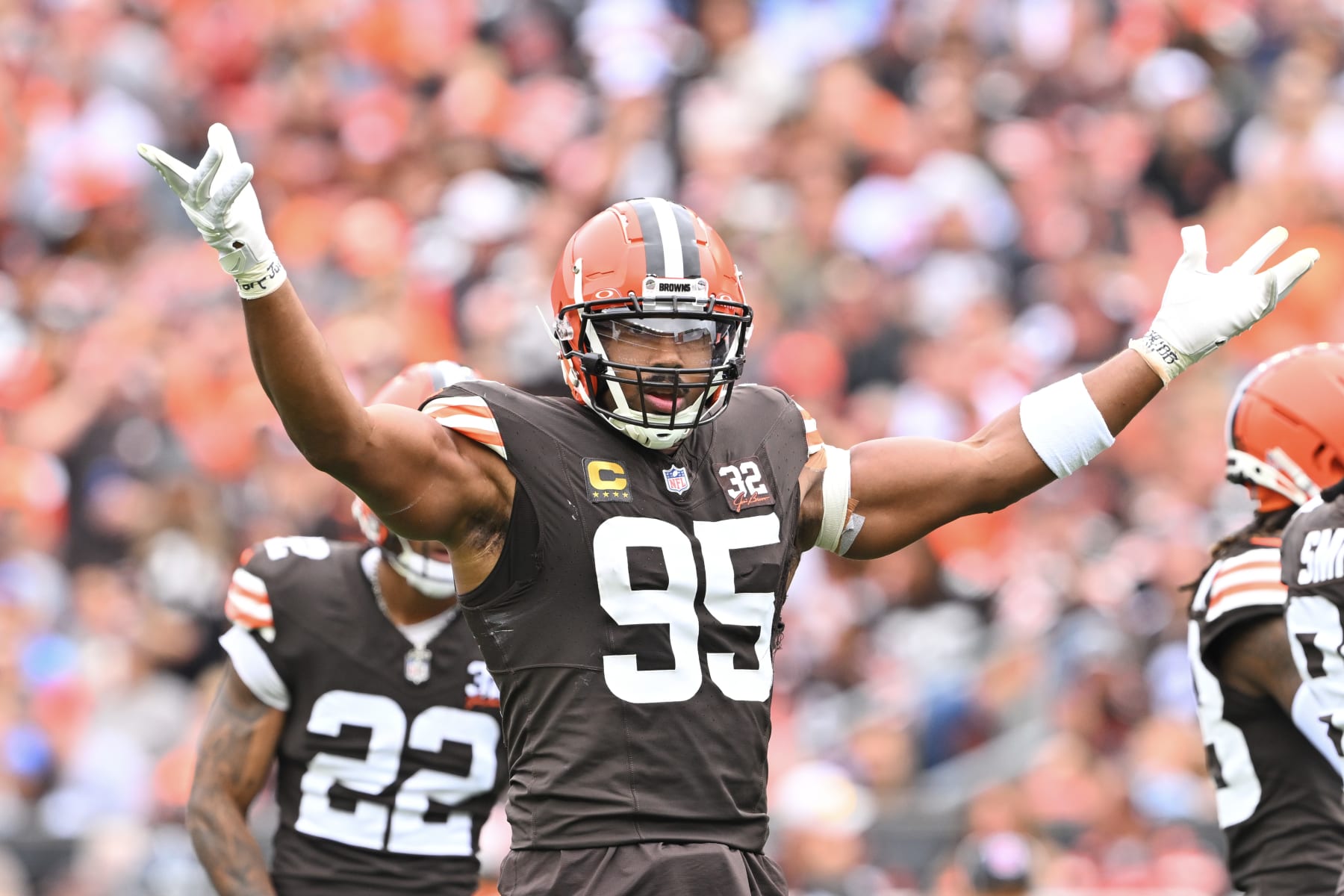Browns edge-rusher Myles Garrett