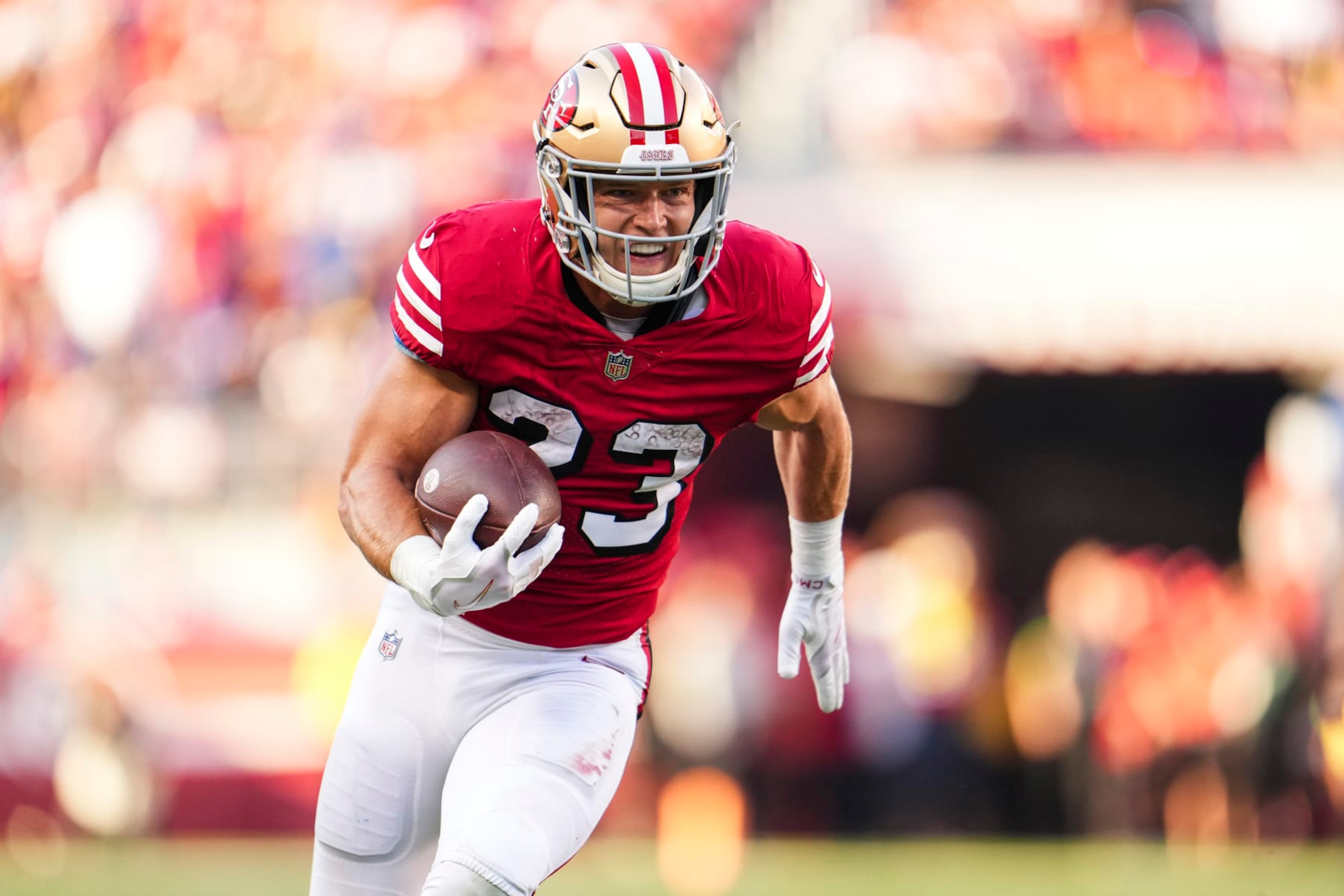 49ers RB Christian McCaffrey 49ers RB Christian McCaffrey