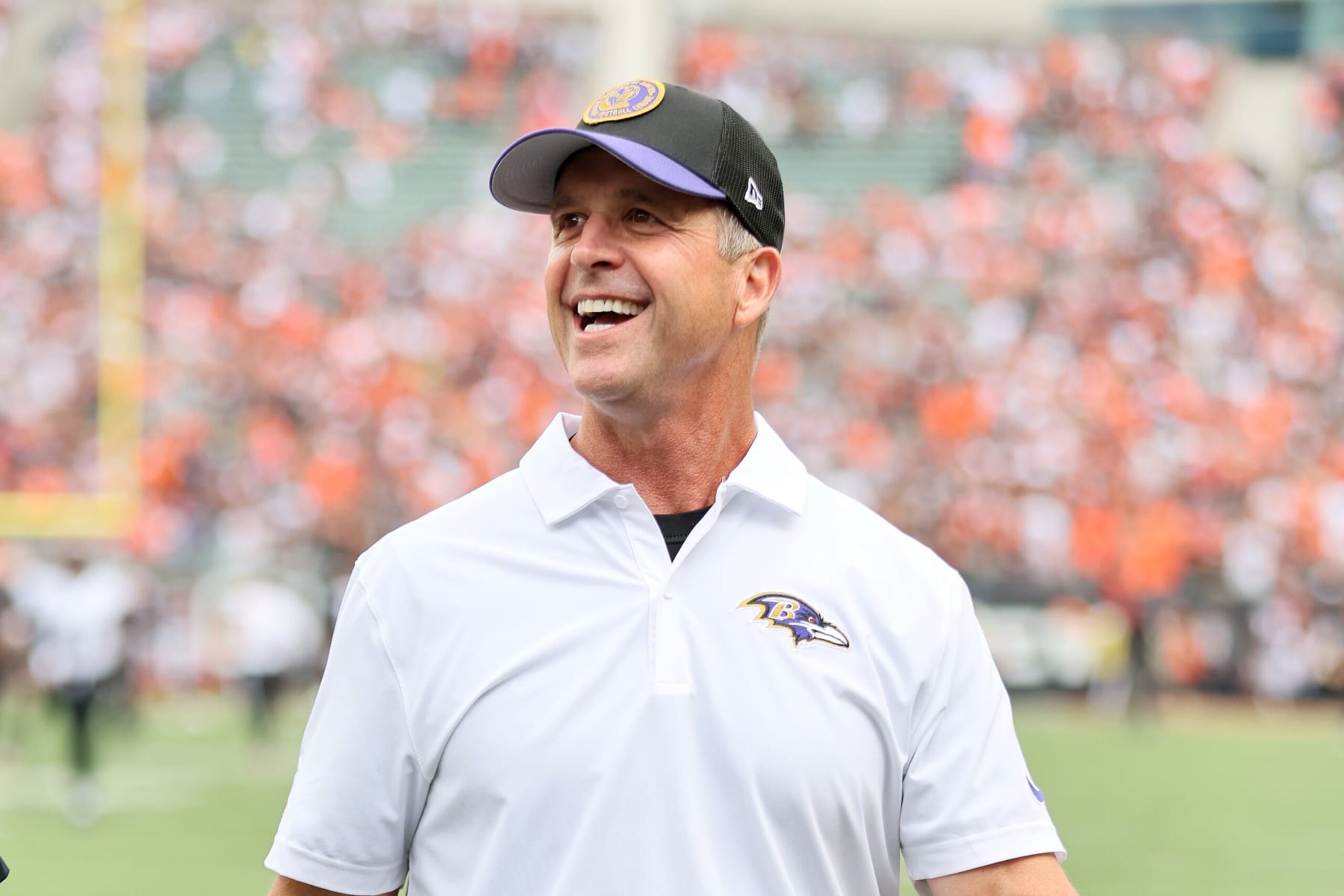 Ravens head coach John Harbaugh
