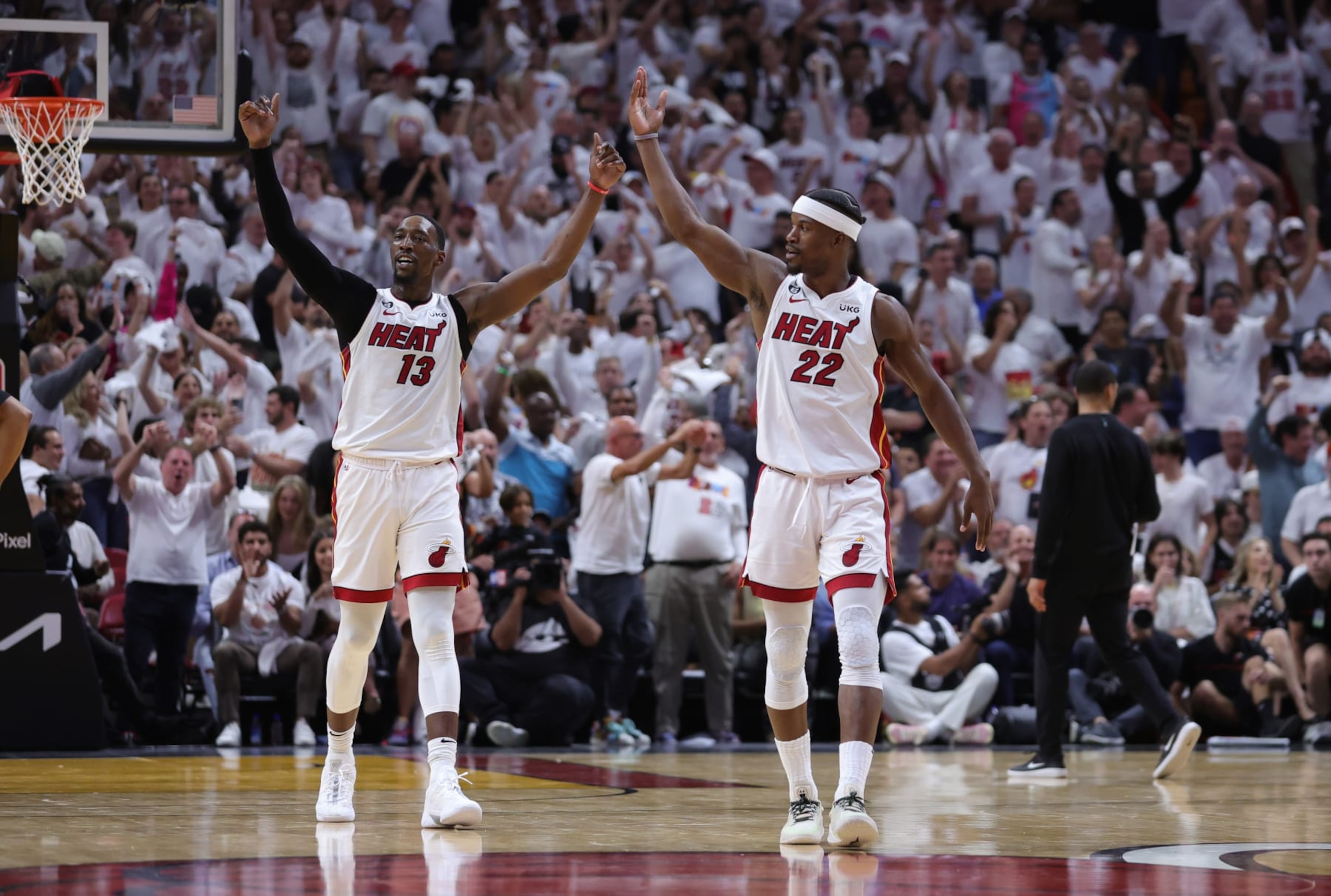 Bam Adebayo and Jimmy Butler