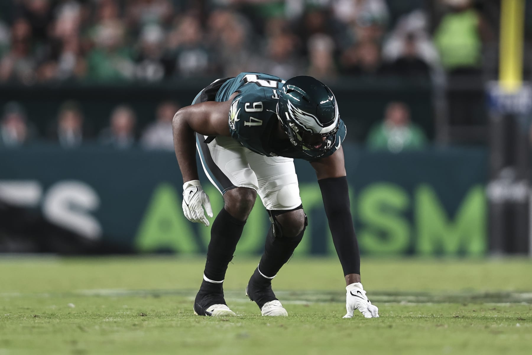 Eagles edge Josh Sweat