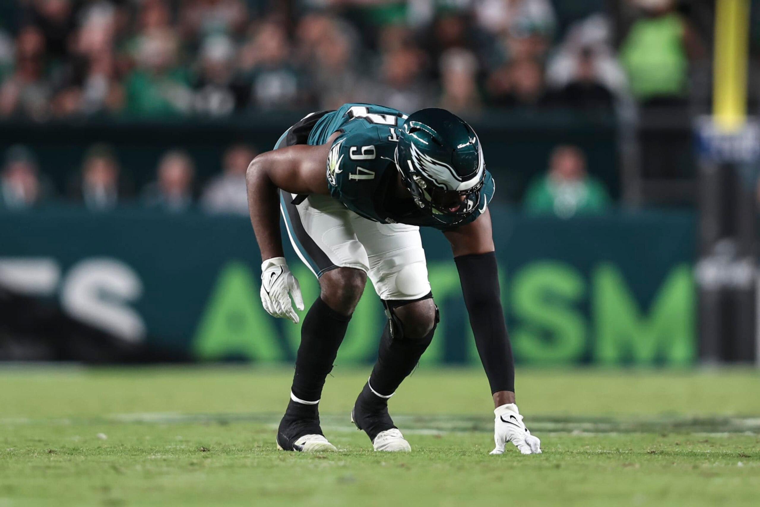 Eagles edge Josh Sweat