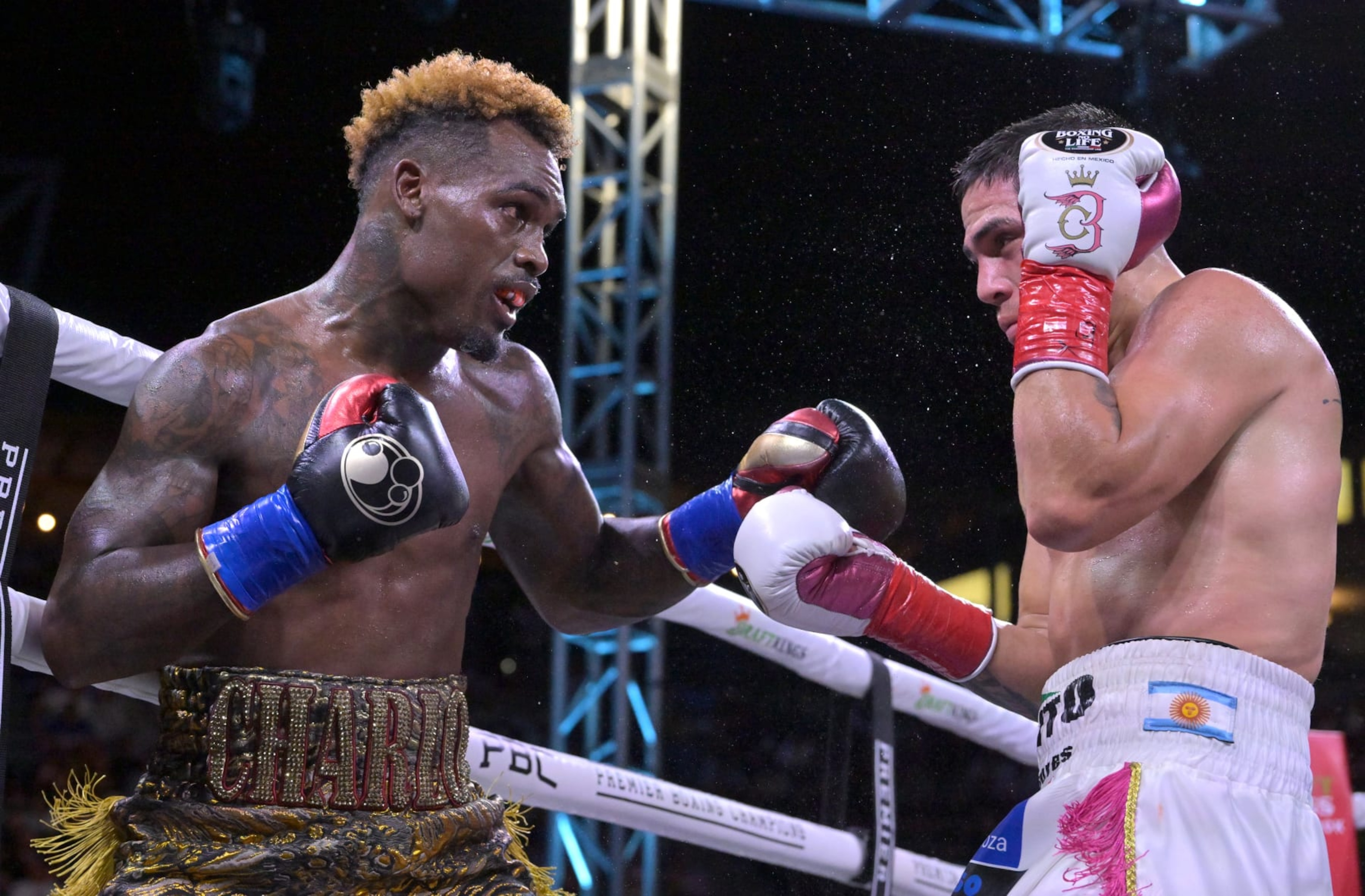 Jermell Charlo exchanges punches with Brian Castano