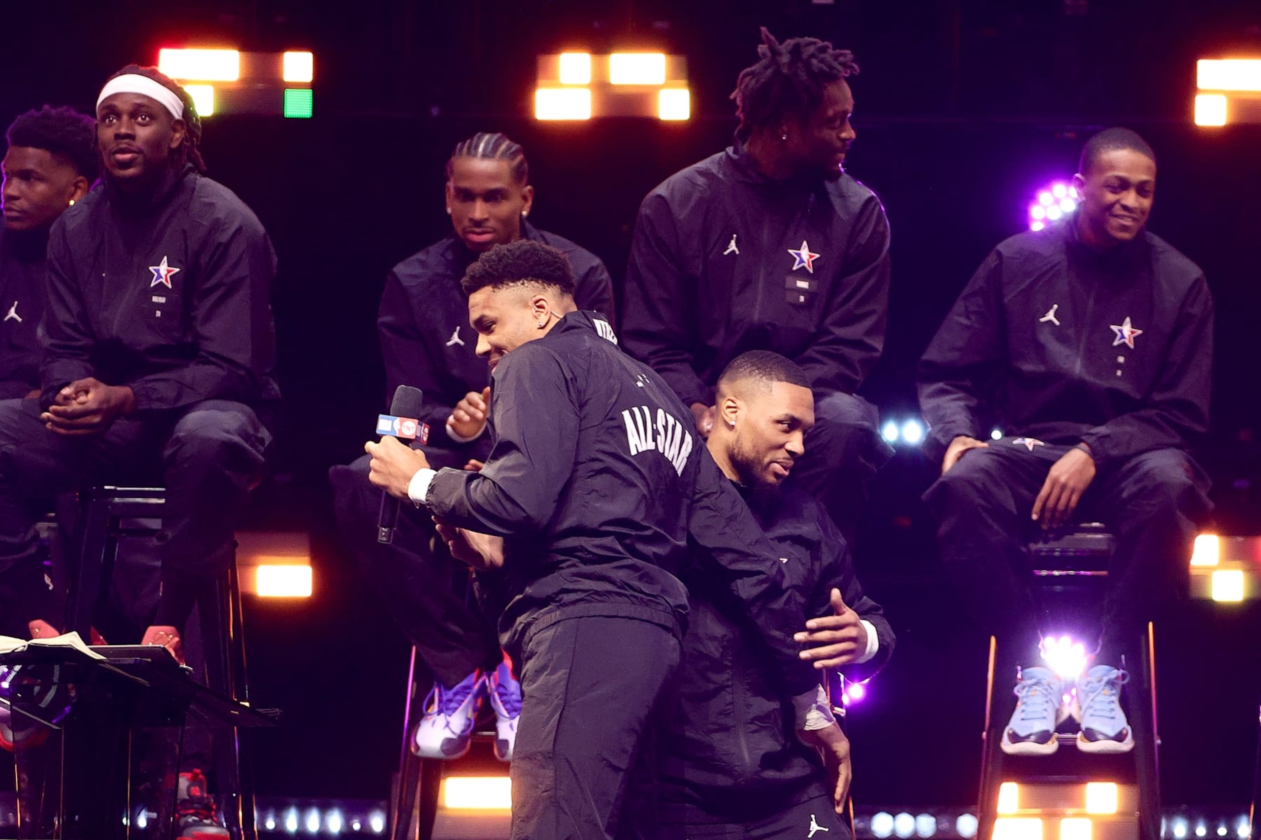 Giannis Antetokounmpo and Damian Lillard