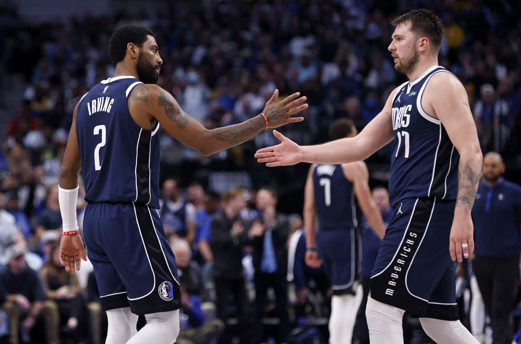 Kyrie Irving and Luka DonÄiÄ