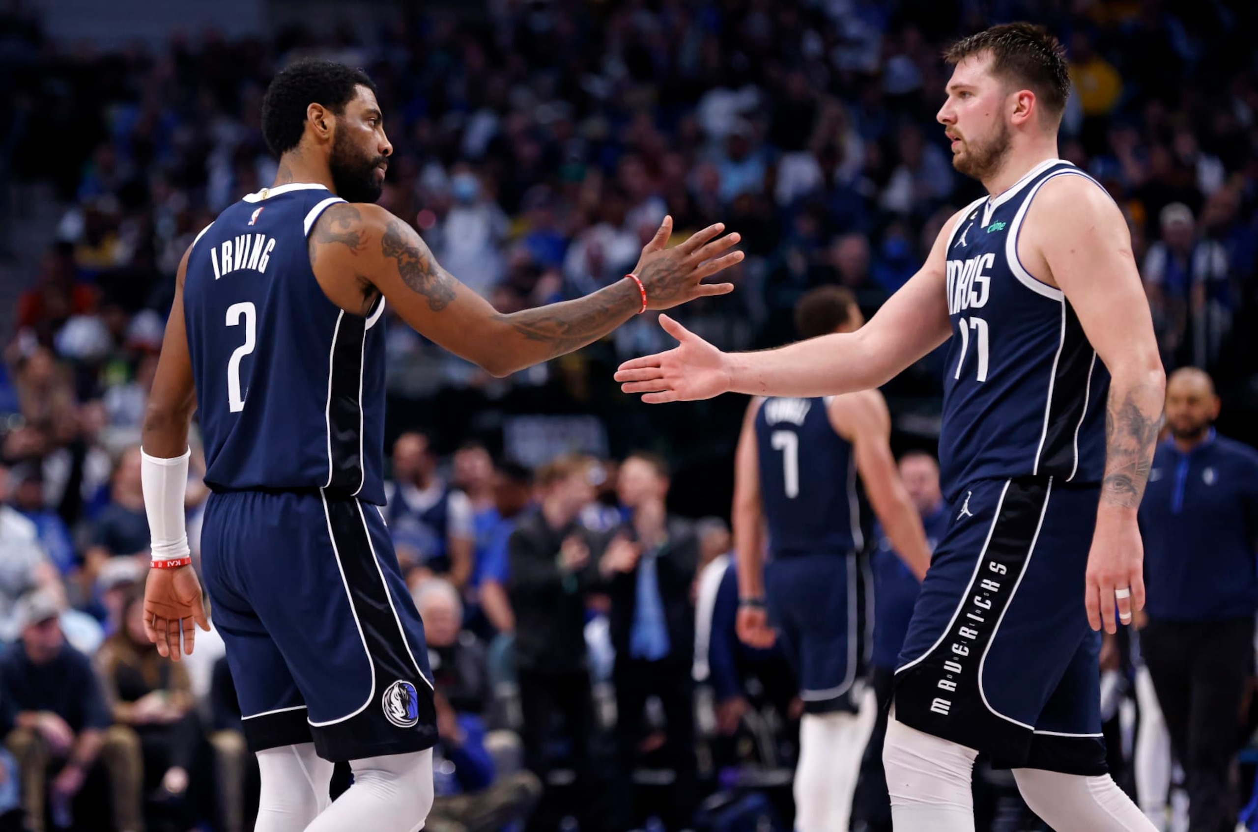 Kyrie Irving and Luka DonÄiÄ