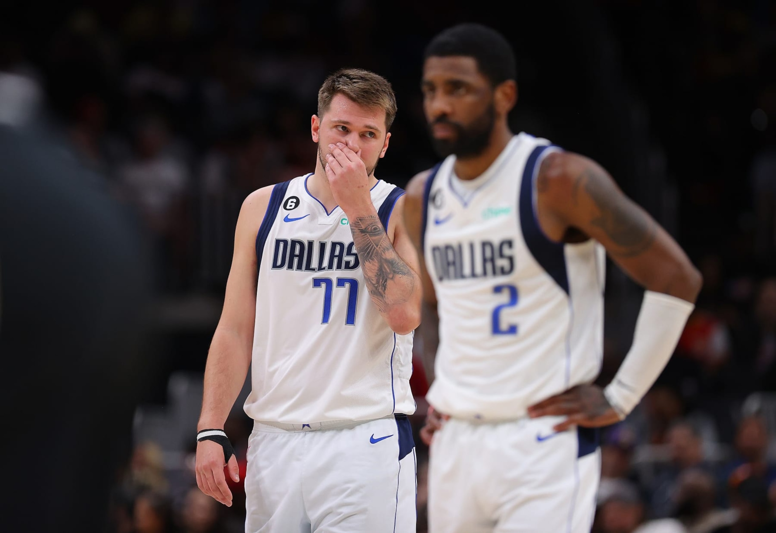 Luka DonÄiÄ and Kyrie Irving would bring two ball-dominant playing personalities to the show.