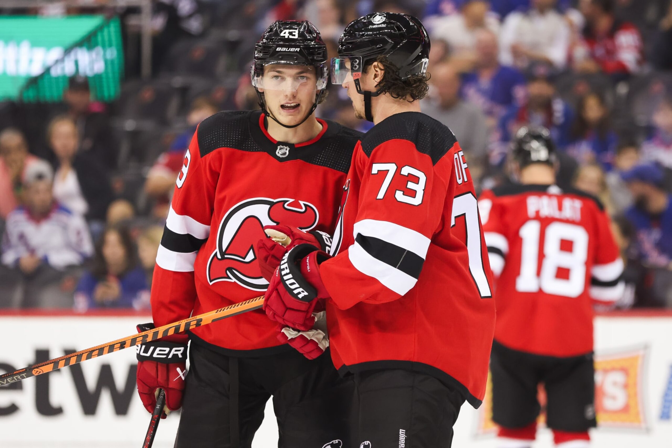 Luke Hughes and Tyler Toffoli Luke Hughes and Tyler Toffoli