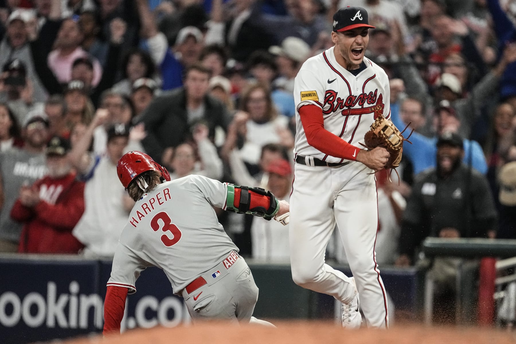 Braves' Game-Ending Double Play vs. Bryce Harper, Phillies Stuns MLB Fans