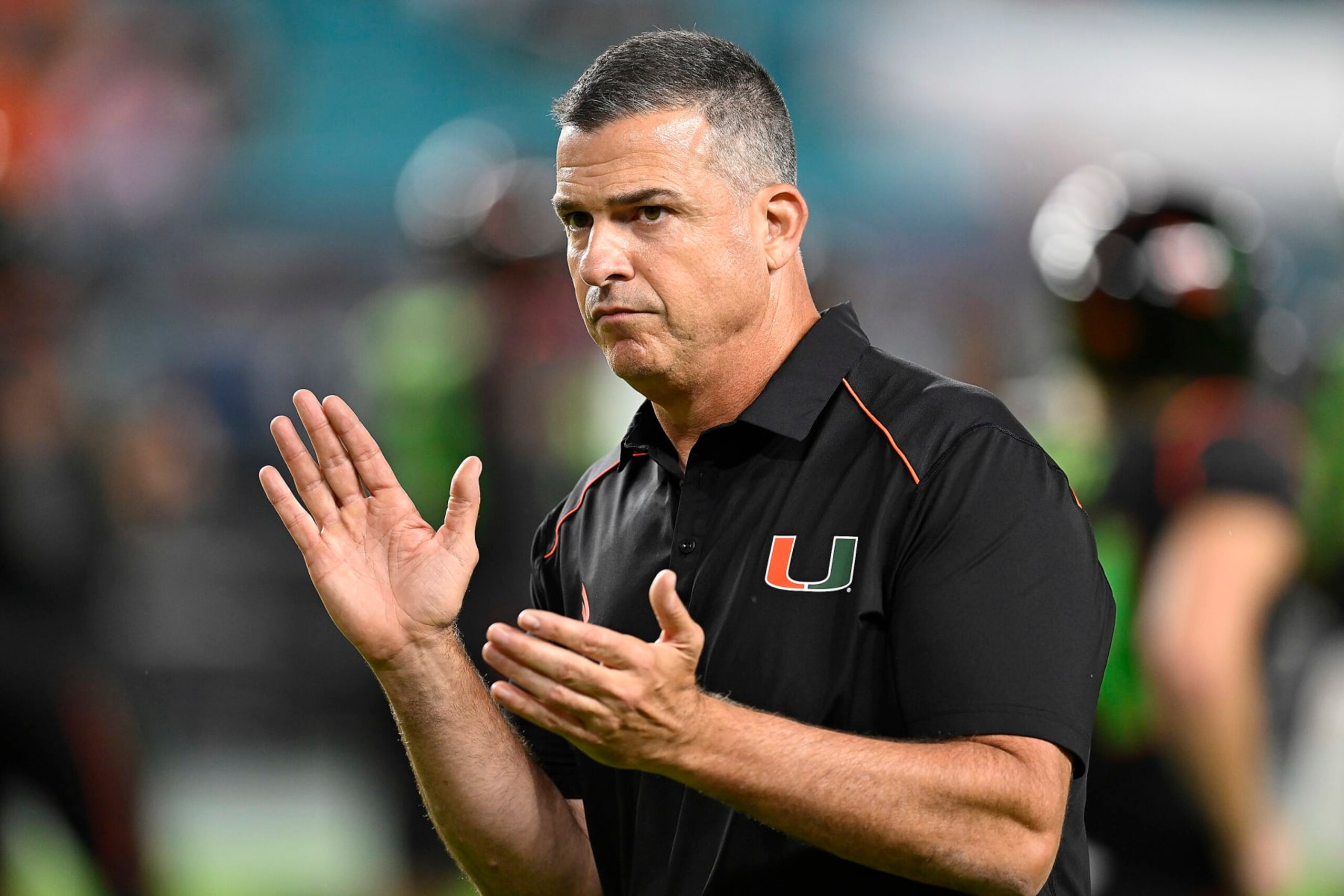 Miami head coach Mario Cristobal