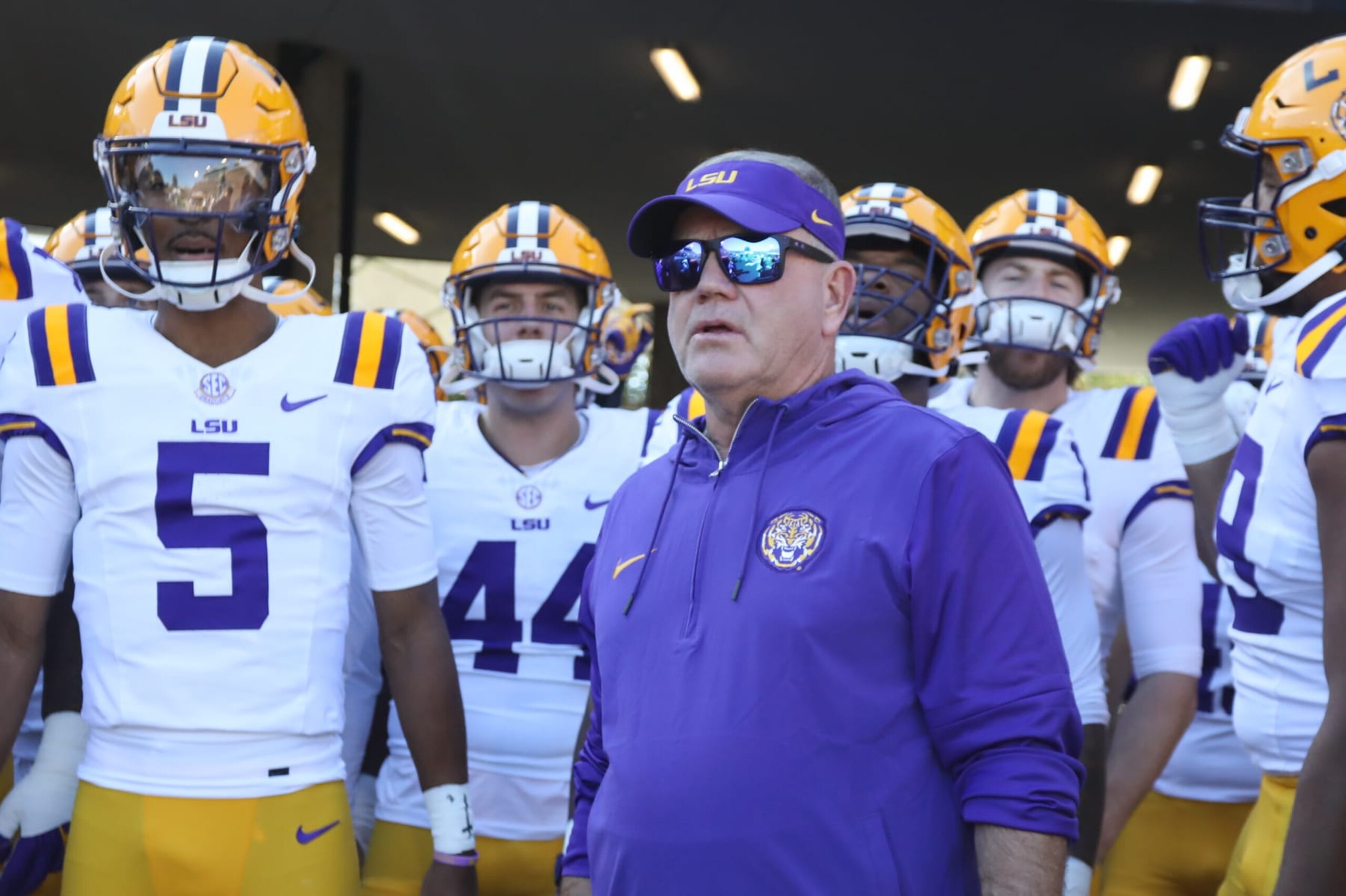LSU head coach Brian Kelly. LSU head coach Brian Kelly.