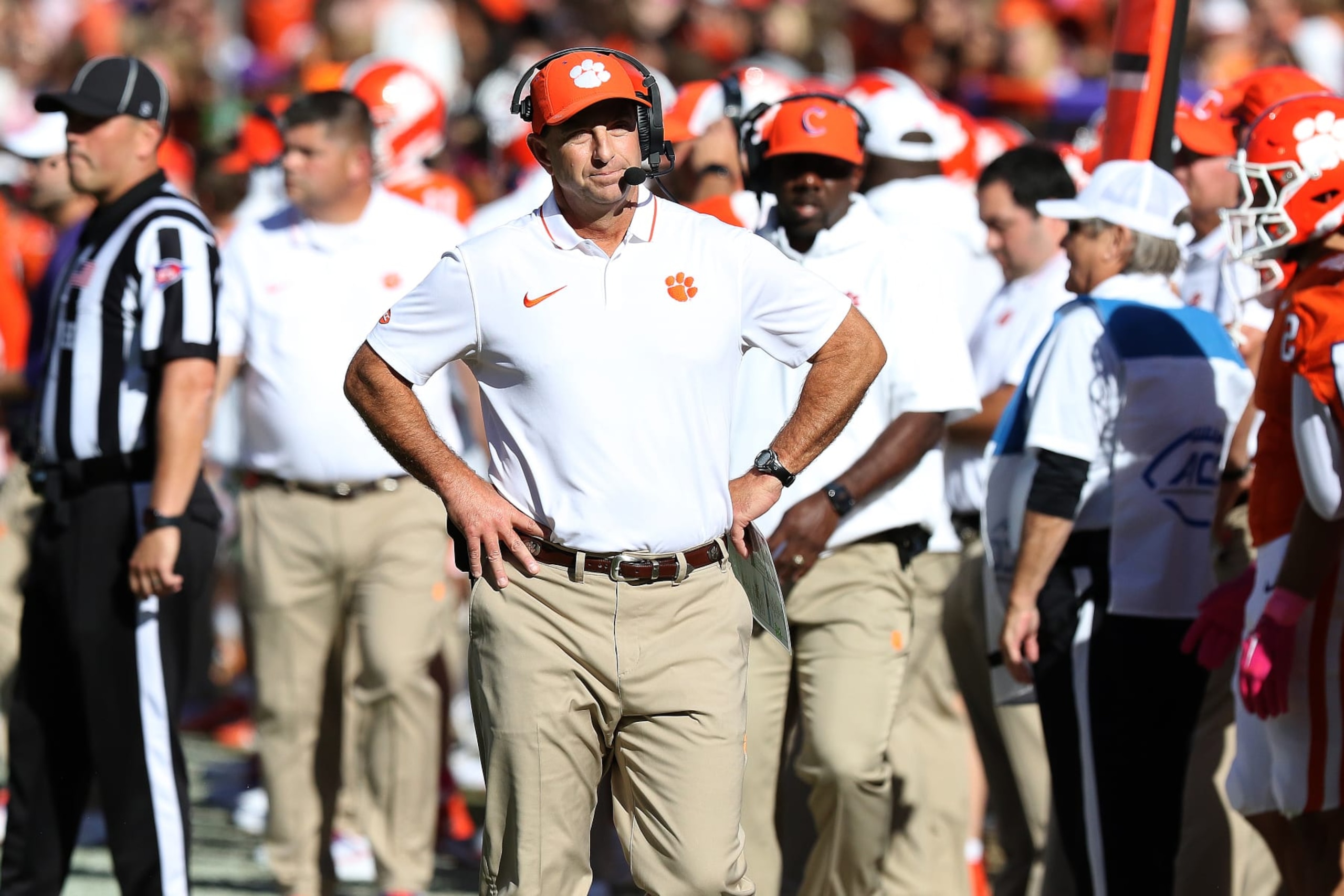 Clemson head coach Dabo Swinney Clemson head coach Dabo Swinney