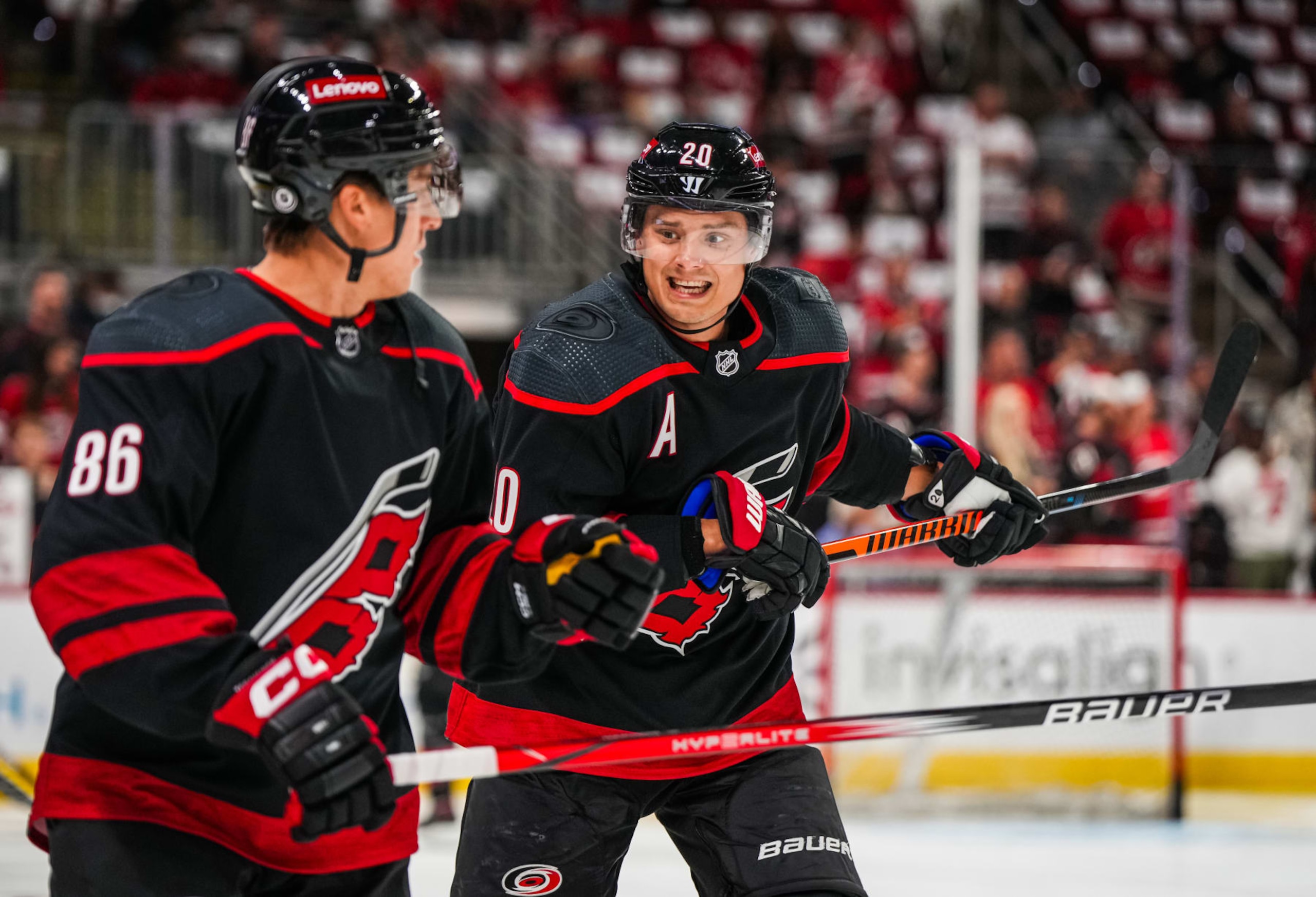 Teuvo Teravainen and Sebastian Aho