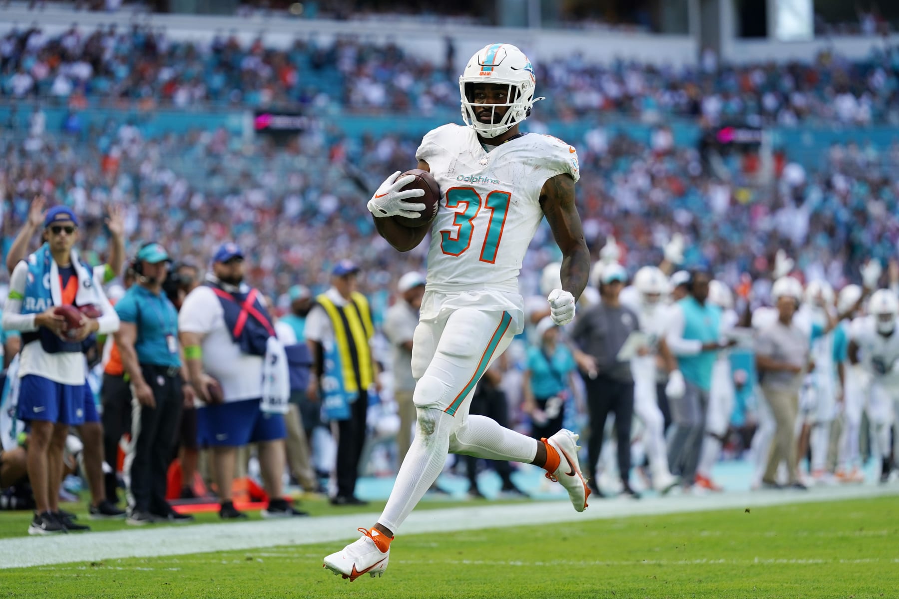 Dolphins RB Raheem Mostert