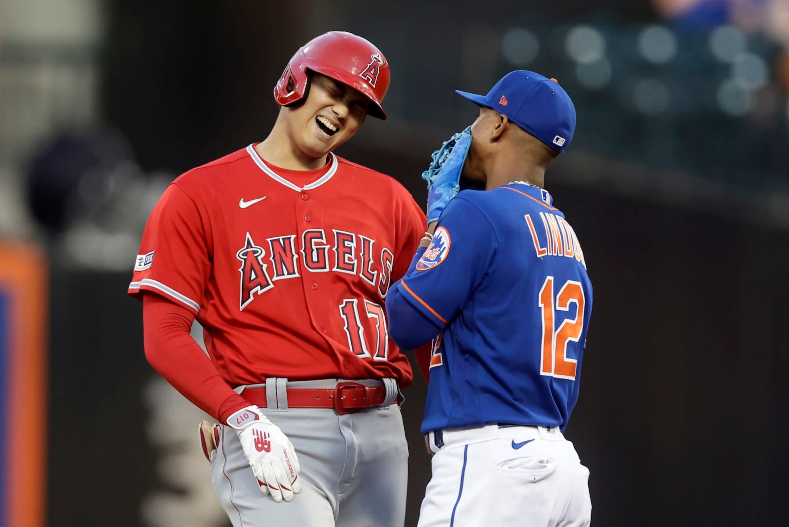 Shohei Ohtani (L) and Francisco Lindor (R) at Citi Field in Aug. 2023 Shohei Ohtani (L) and Francisco Lindor (R) at Citi Field in Aug. 2023