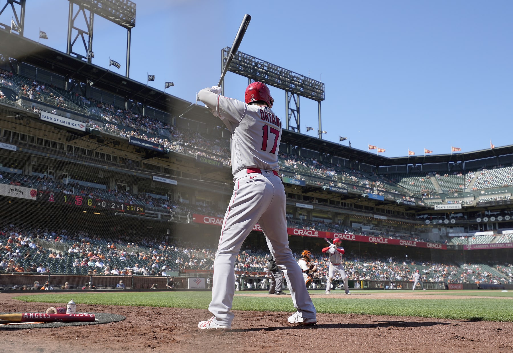 Shohei Ohtani at Oracle Park in May 2021