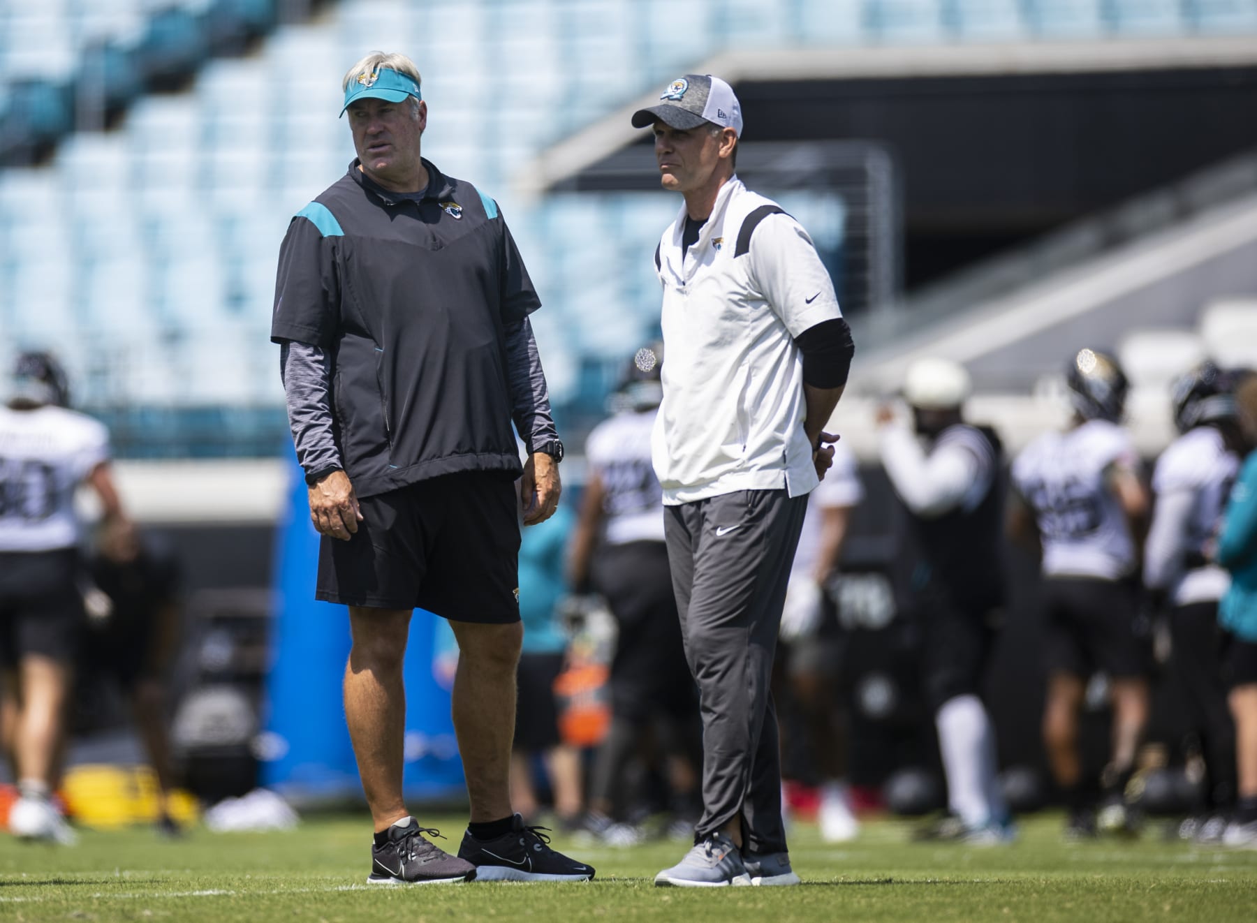 Jaguars general manager Trent Baalke and head coach Doug Pederson