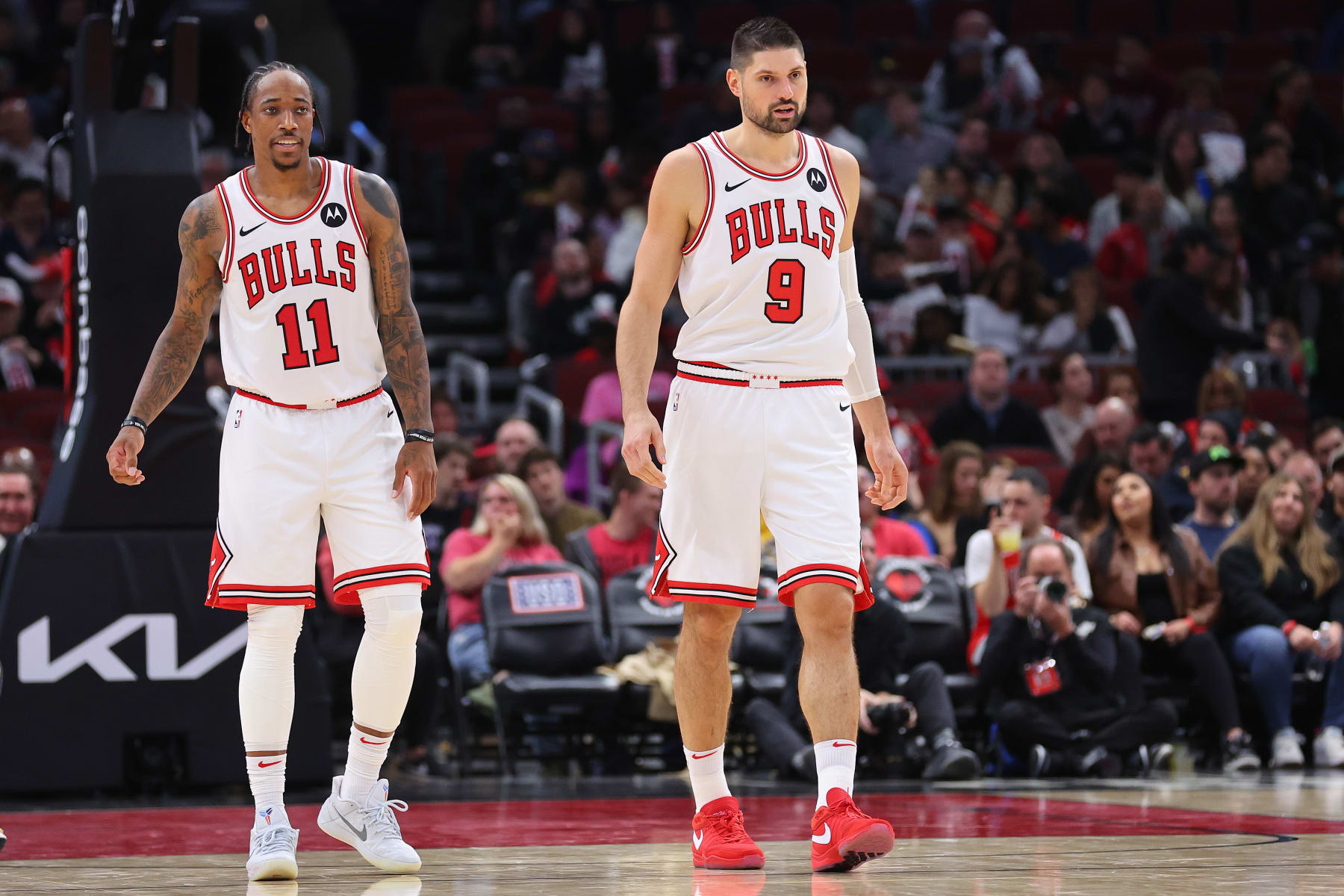 DeMar DeRozan and Nikola VuÄeviÄ