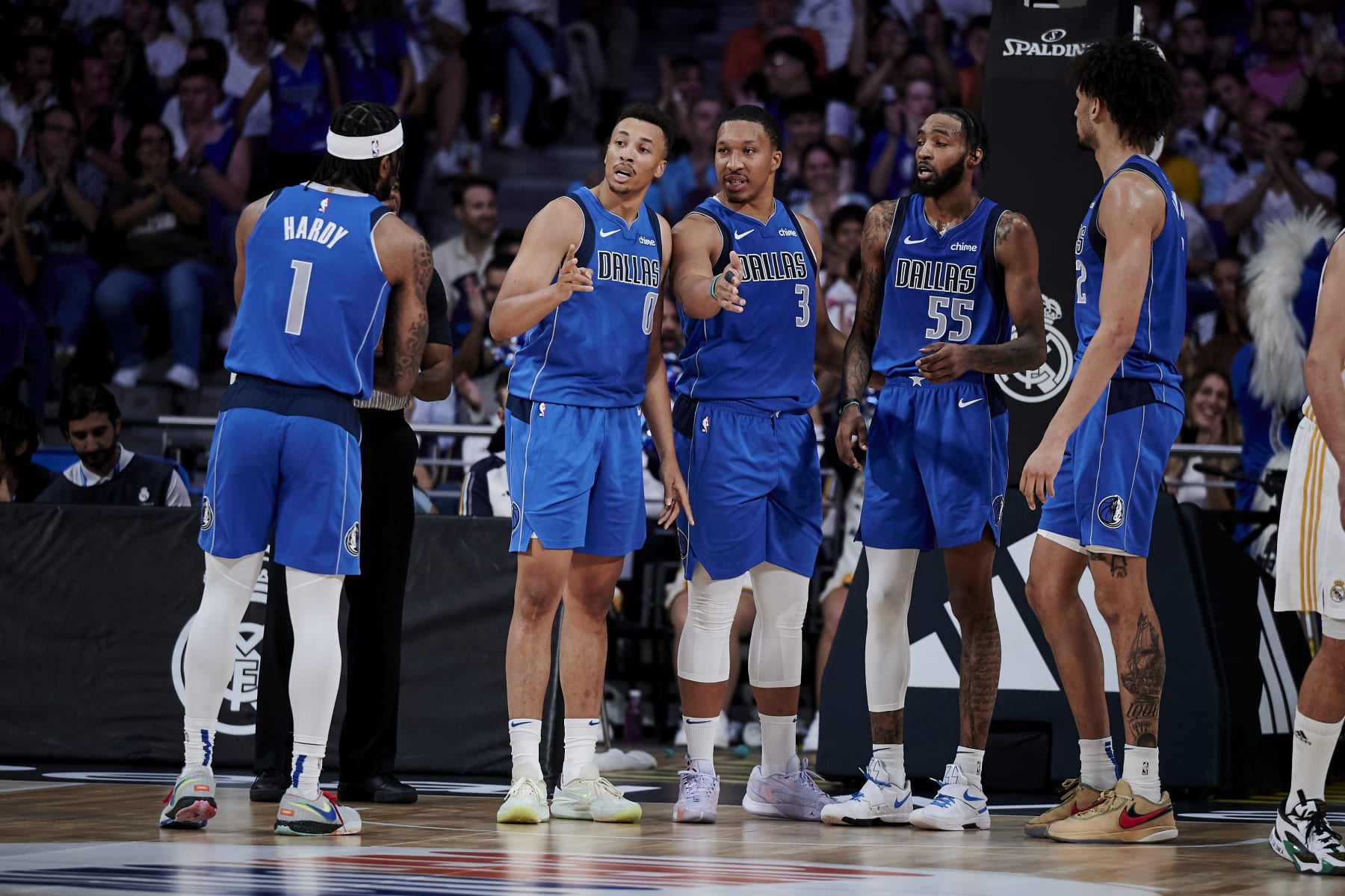 Jaden Hardy, Dante Exum, Grant Williams, Derrick Jones Jr. and Dereck Lively II